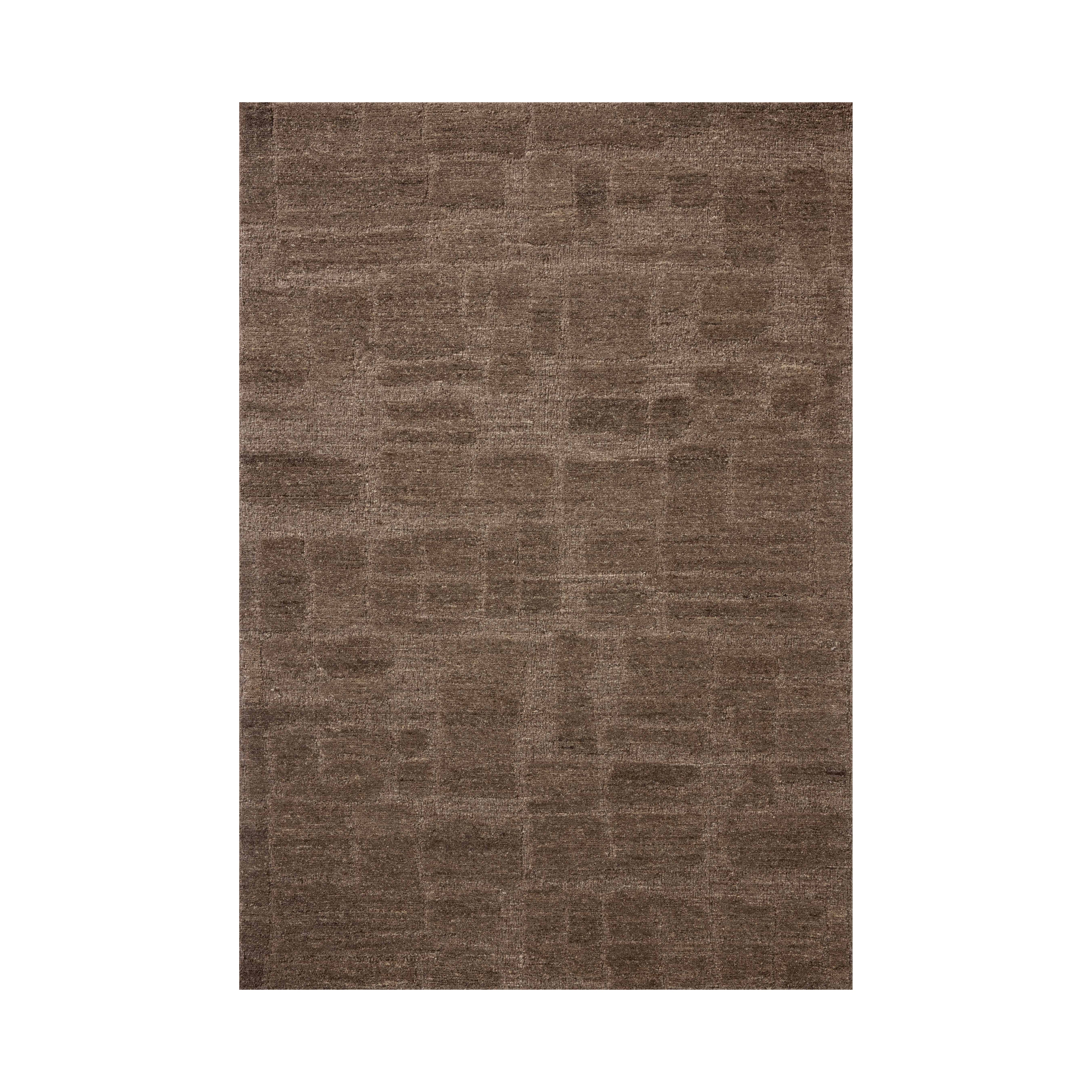 Loloi Hartley Brown / Mocha Rug, 18" x 18" Sample