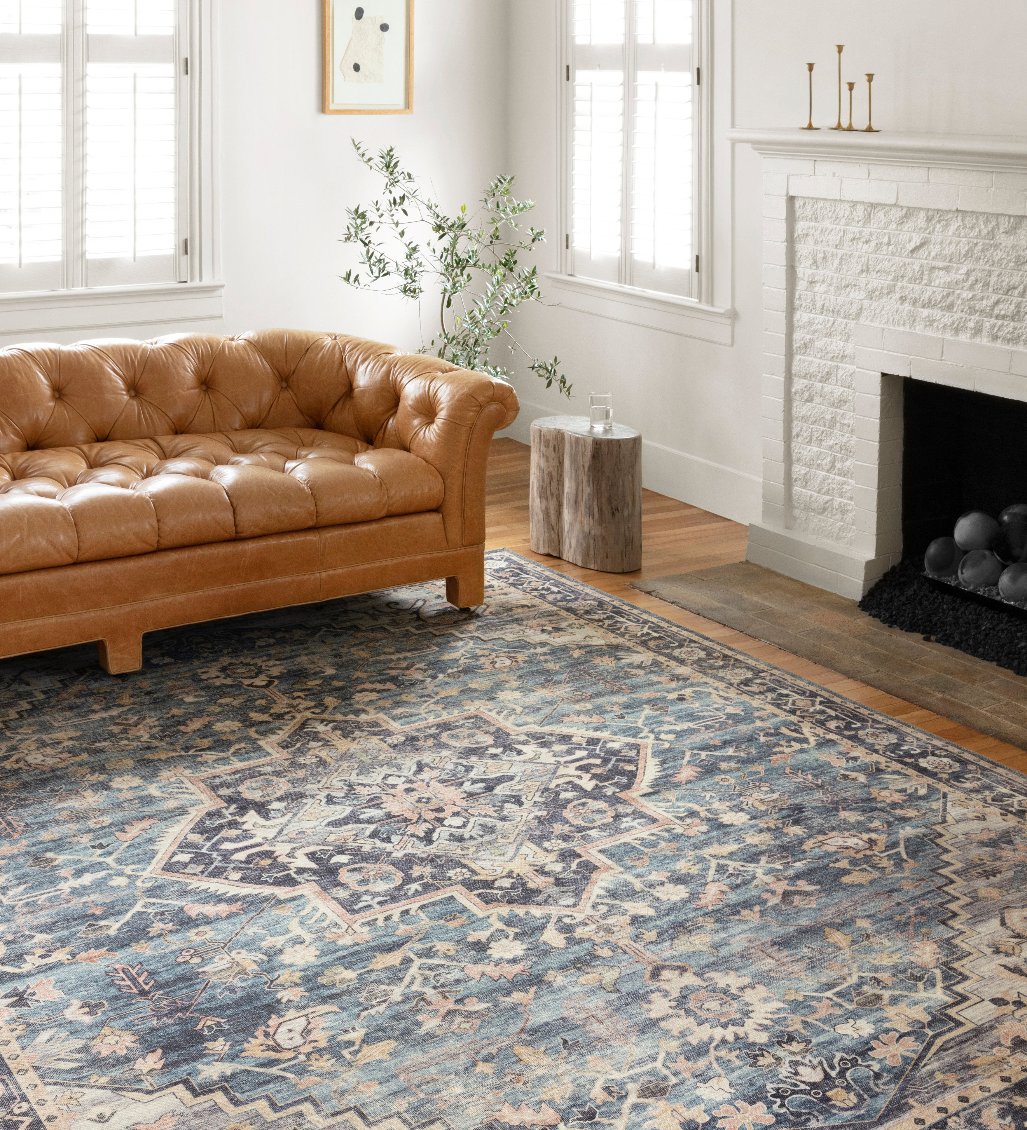 Loloi Hathaway Navy / Multi Rug 1-RUGS - patterned Loloi