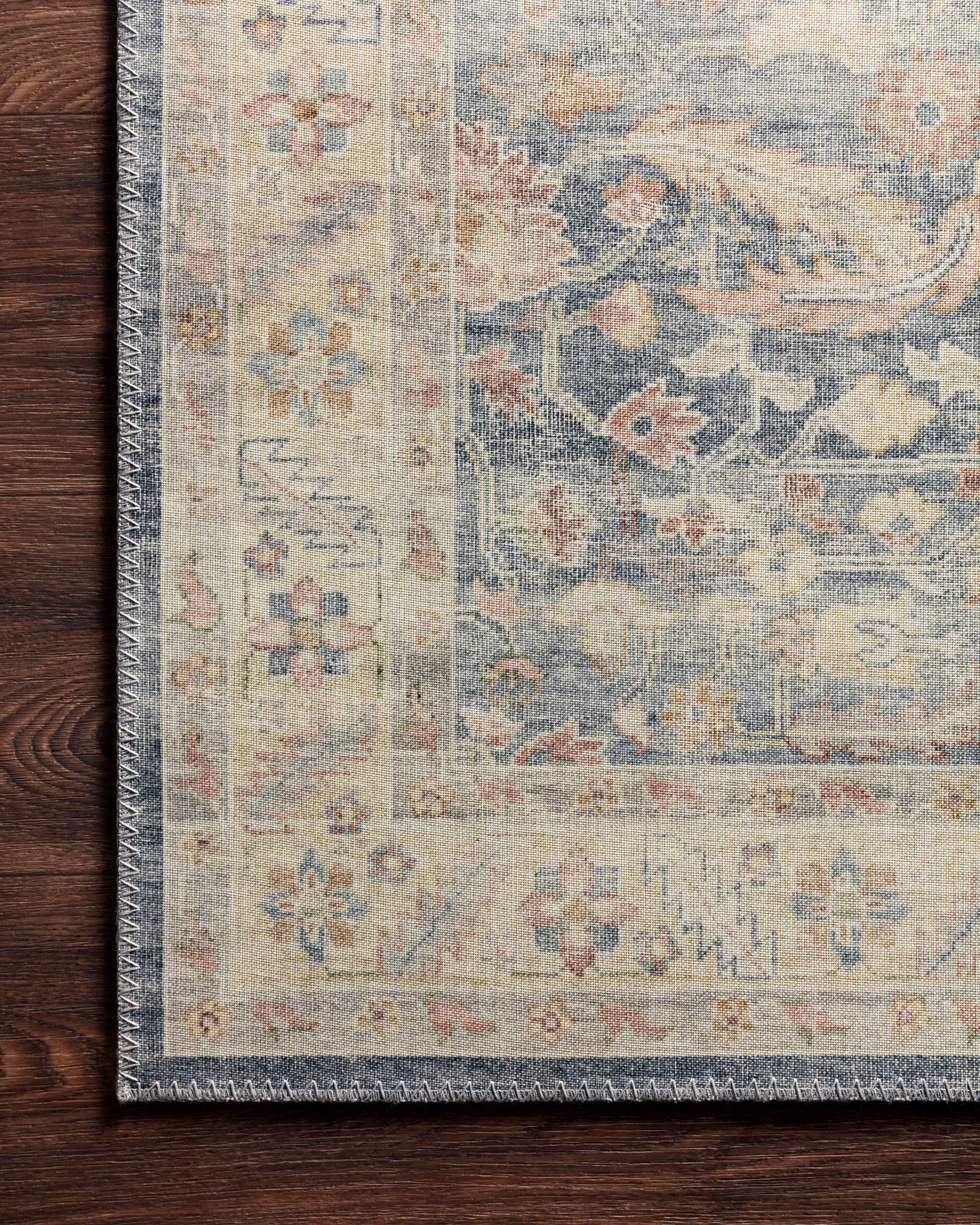 Loloi Hathaway Denim / Multi Rug 1-RUGS - patterned Loloi