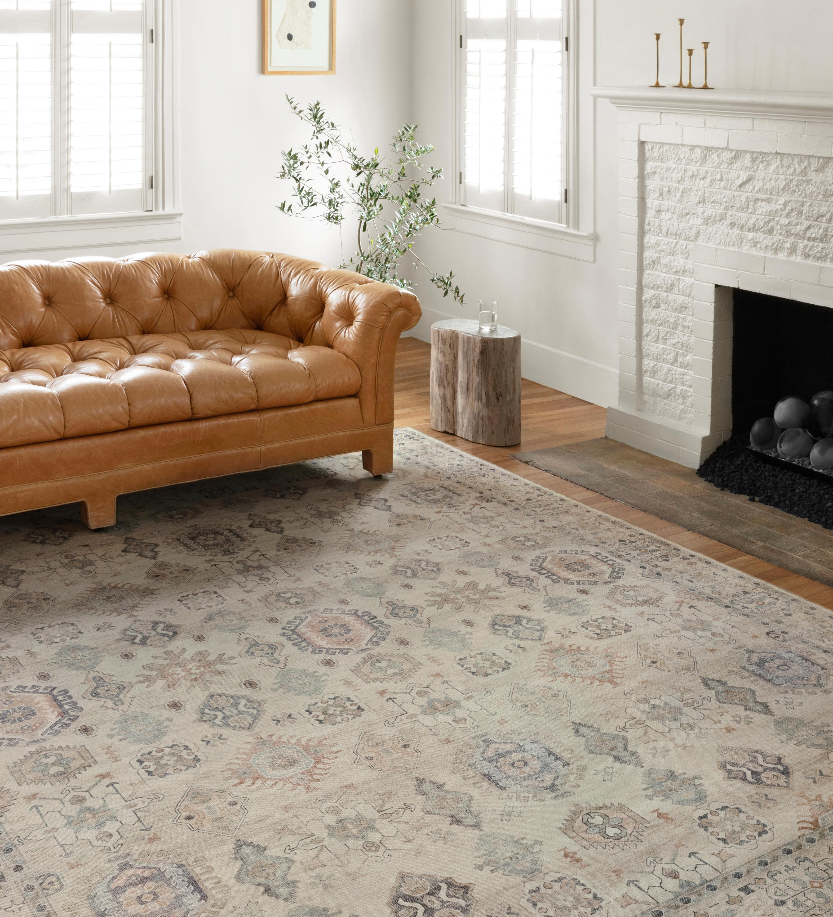 Loloi Hathaway Beige / Multi Rug 1-RUGS - patterned Loloi