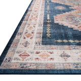 Loloi Heidi Denim / Blush Rug 1-RUGS-patterned Loloi