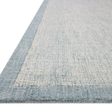 Magnolia Home by Joanna Gaines x Loloi Henley Ivory / Blue Rug RUGS - wool Loloi 18" x 18" sample