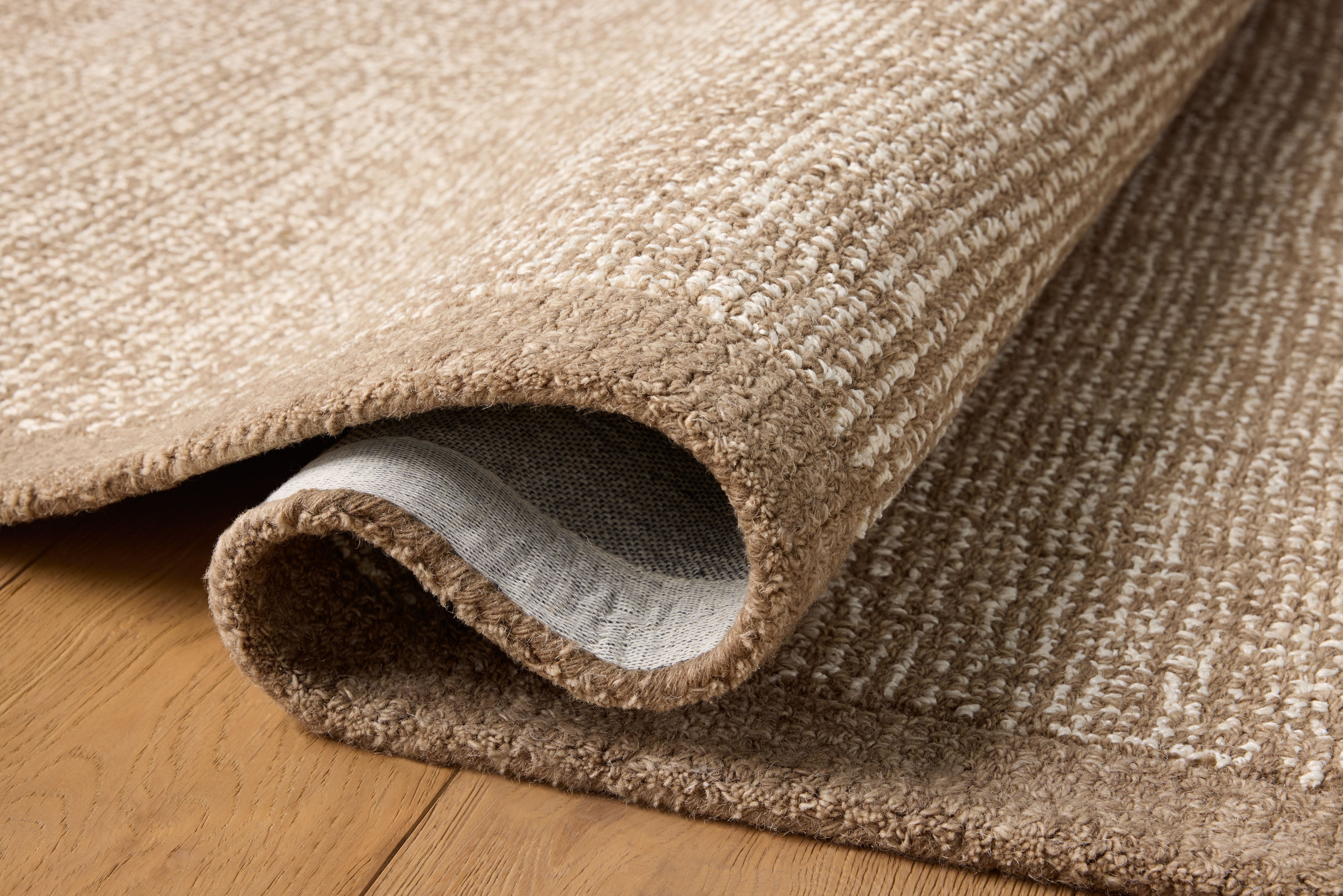 Magnolia Home by Joanna Gaines x Loloi Henley Ivory / Brown Rug RUGS - wool Loloi 18" x 18" sample