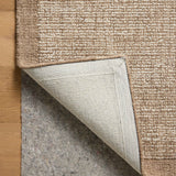 Magnolia Home by Joanna Gaines x Loloi Henley Ivory / Brown Rug RUGS - wool Loloi 18" x 18" sample