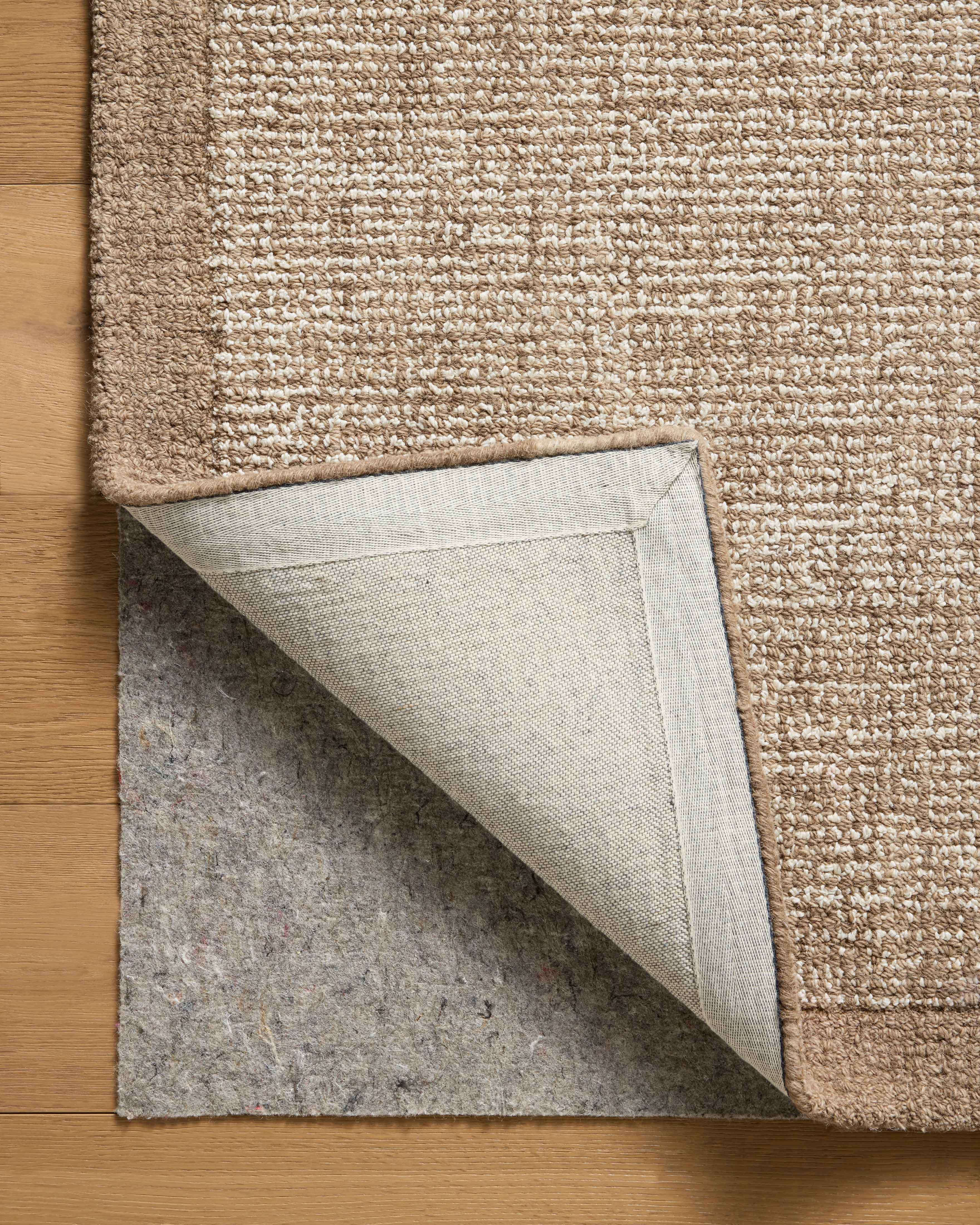 Magnolia Home by Joanna Gaines x Loloi Henley Ivory / Brown Rug RUGS - wool Loloi 18" x 18" sample