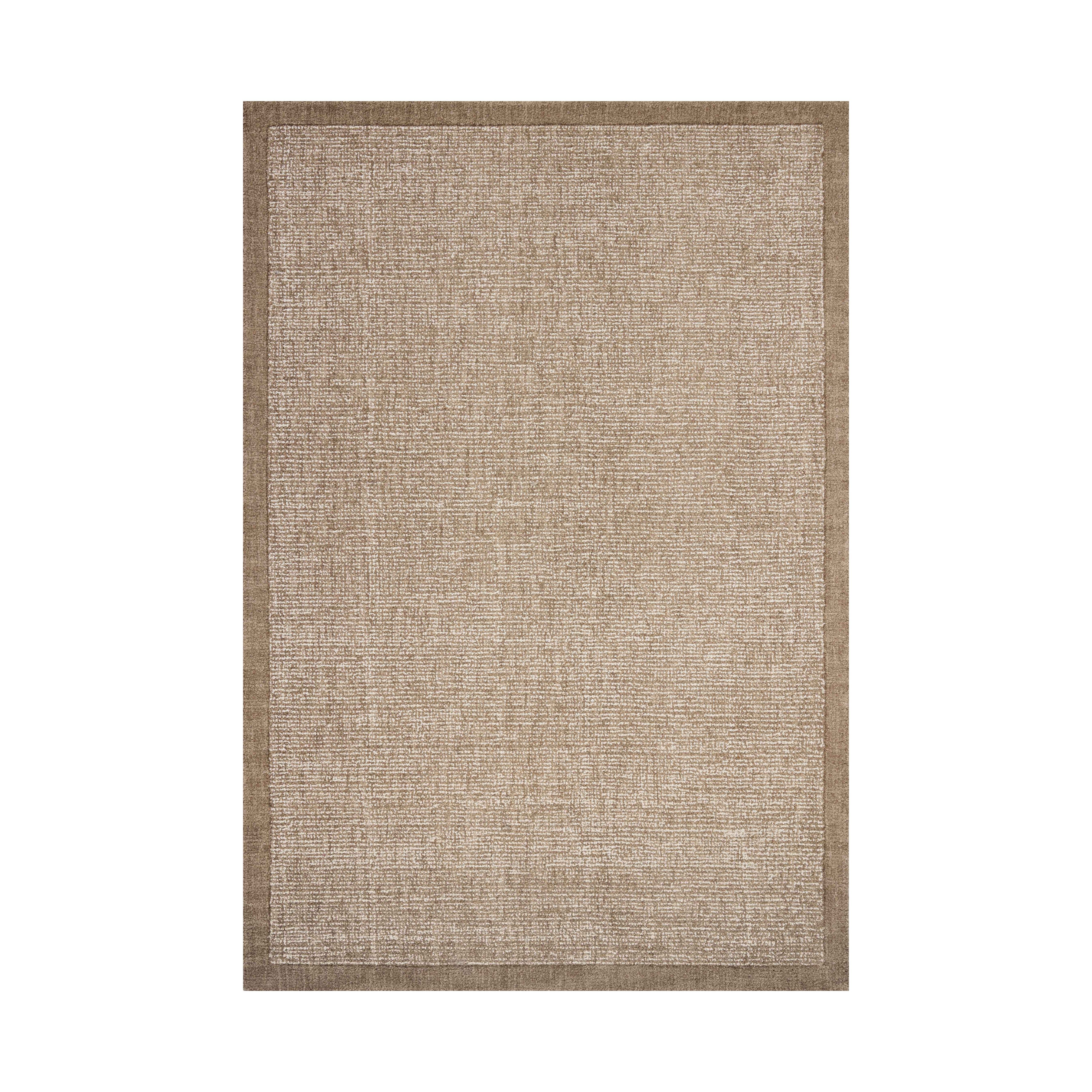 Magnolia Home by Joanna Gaines x Loloi Henley Ivory / Brown Rug RUGS - wool Loloi 18" x 18" sample