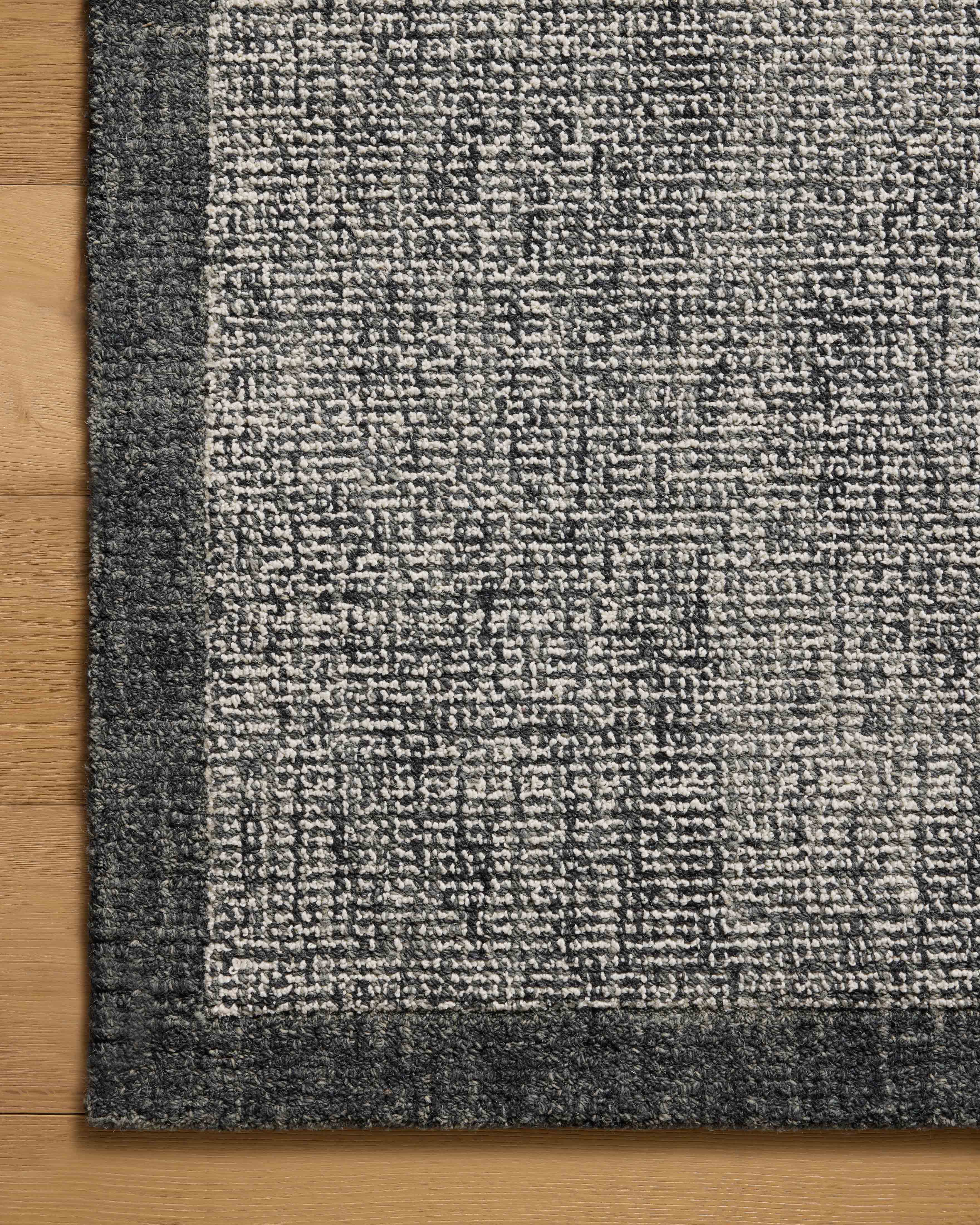 Magnolia Home by Joanna Gaines x Loloi Henley Ivory / Charcoal Rug, IN STORE Henley Ivory / Charcoal Rug IN STORE rugs 18" x – view 5