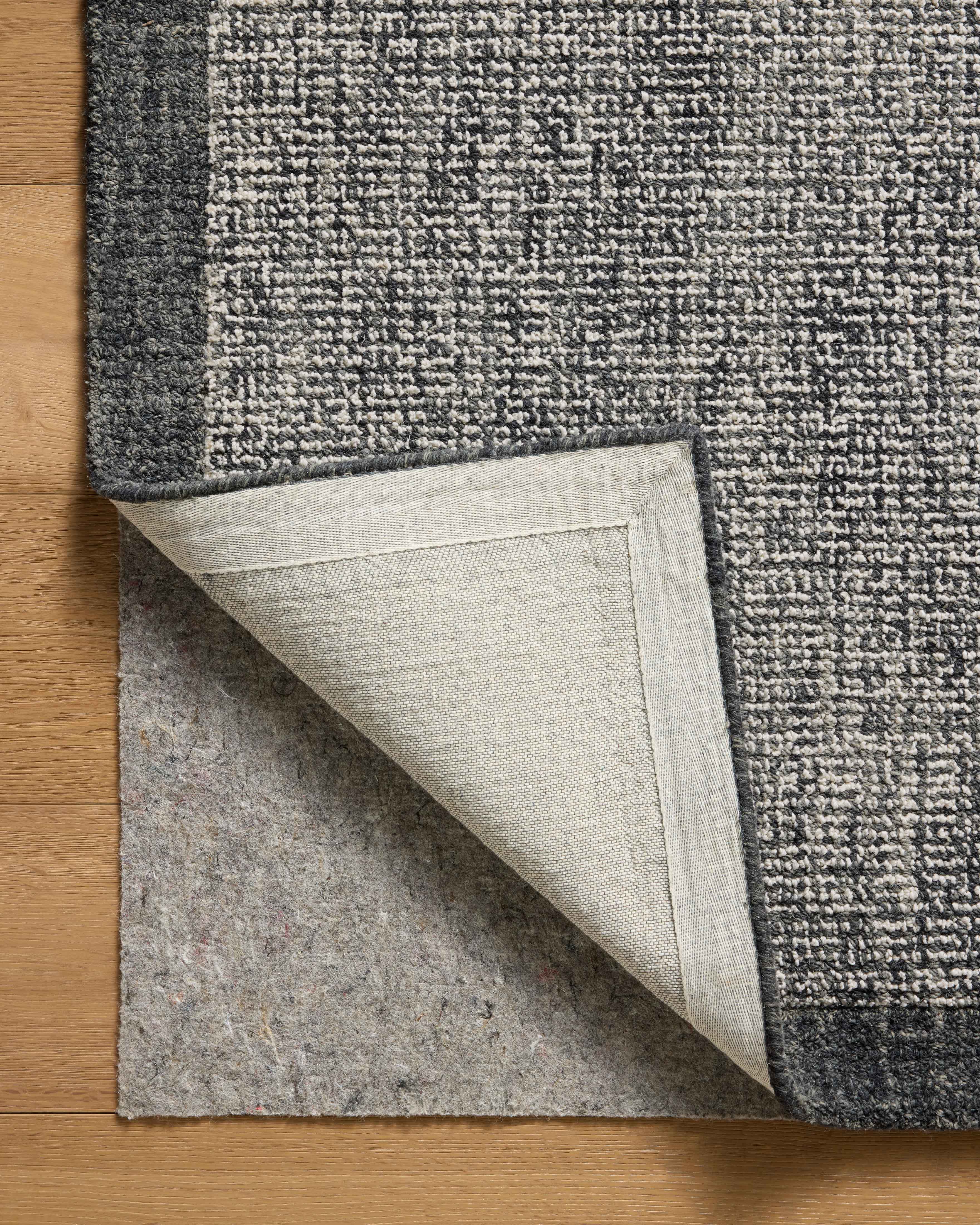 Magnolia Home by Joanna Gaines x Loloi Henley Ivory / Charcoal Rug, IN STORE Henley Ivory / Charcoal Rug IN STORE rugs 18" x – view 6