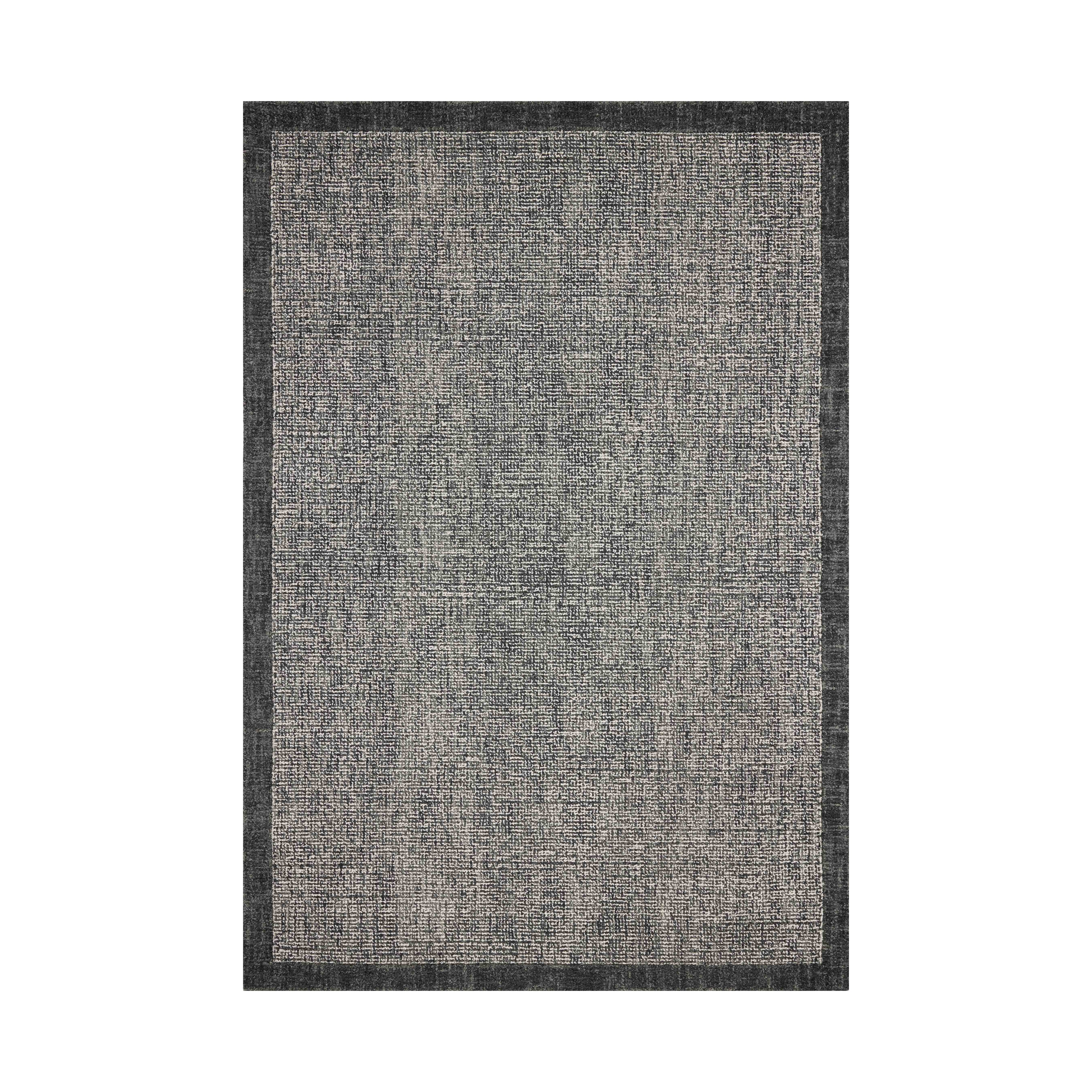 Magnolia Home by Joanna Gaines x Loloi Henley Ivory / Charcoal Rug RUGS - wool Loloi 18" x 18" sample