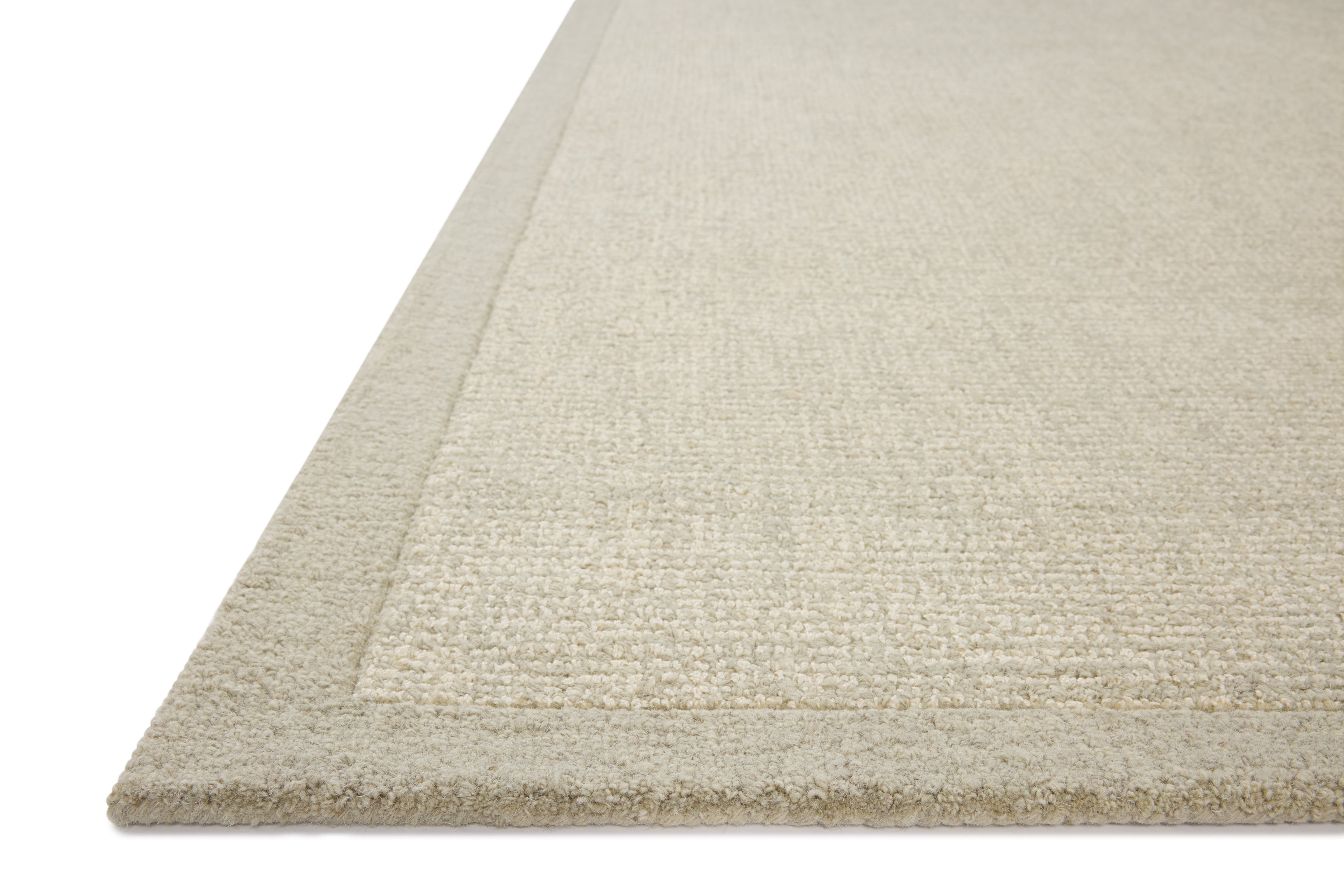 Magnolia Home by Joanna Gaines x Loloi Henley Ivory / Silver Rug RUGS - wool Loloi 18" x 18" sample