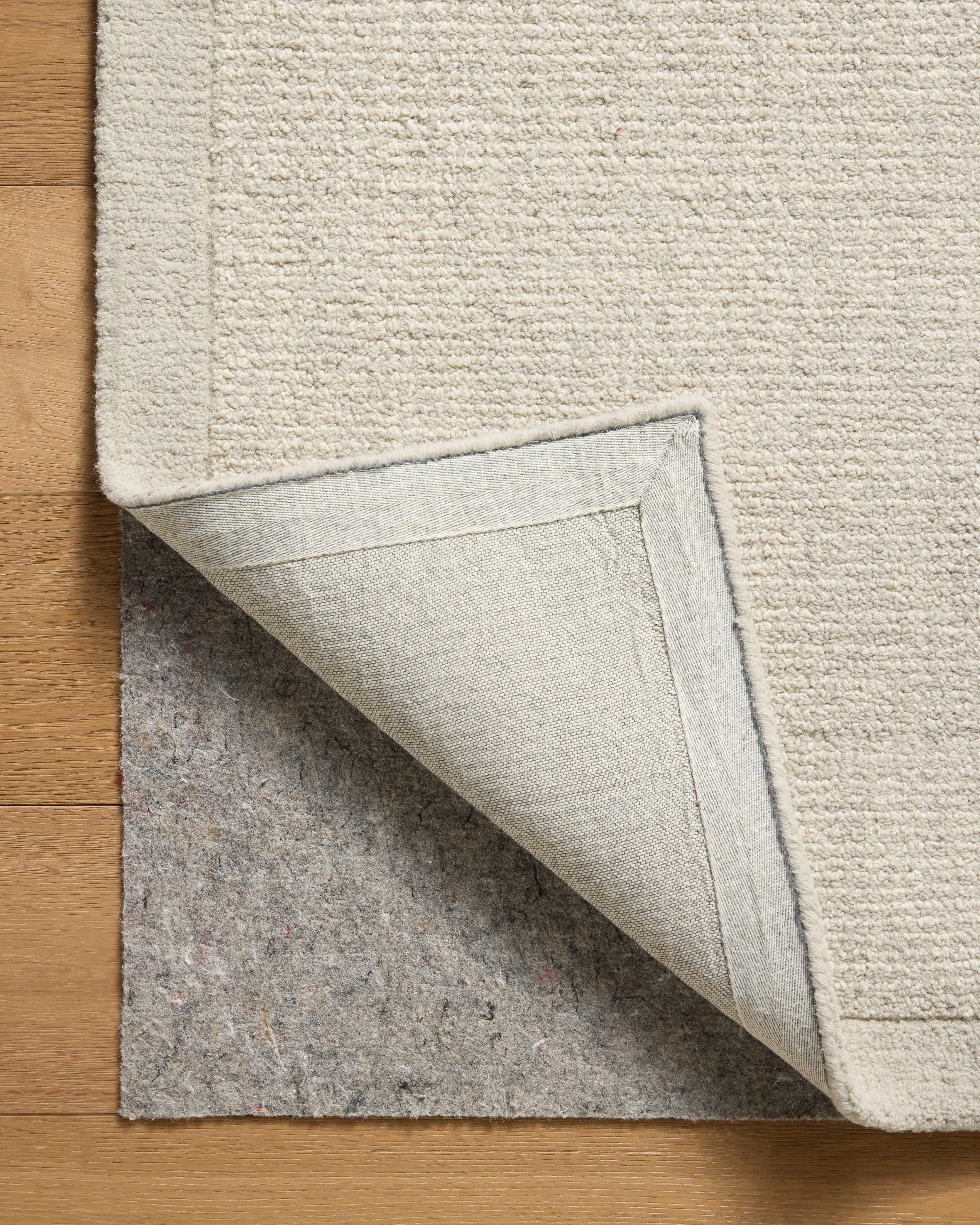 Magnolia Home by Joanna Gaines x Loloi Henley Ivory / Silver Rug RUGS - wool Loloi 18" x 18" sample