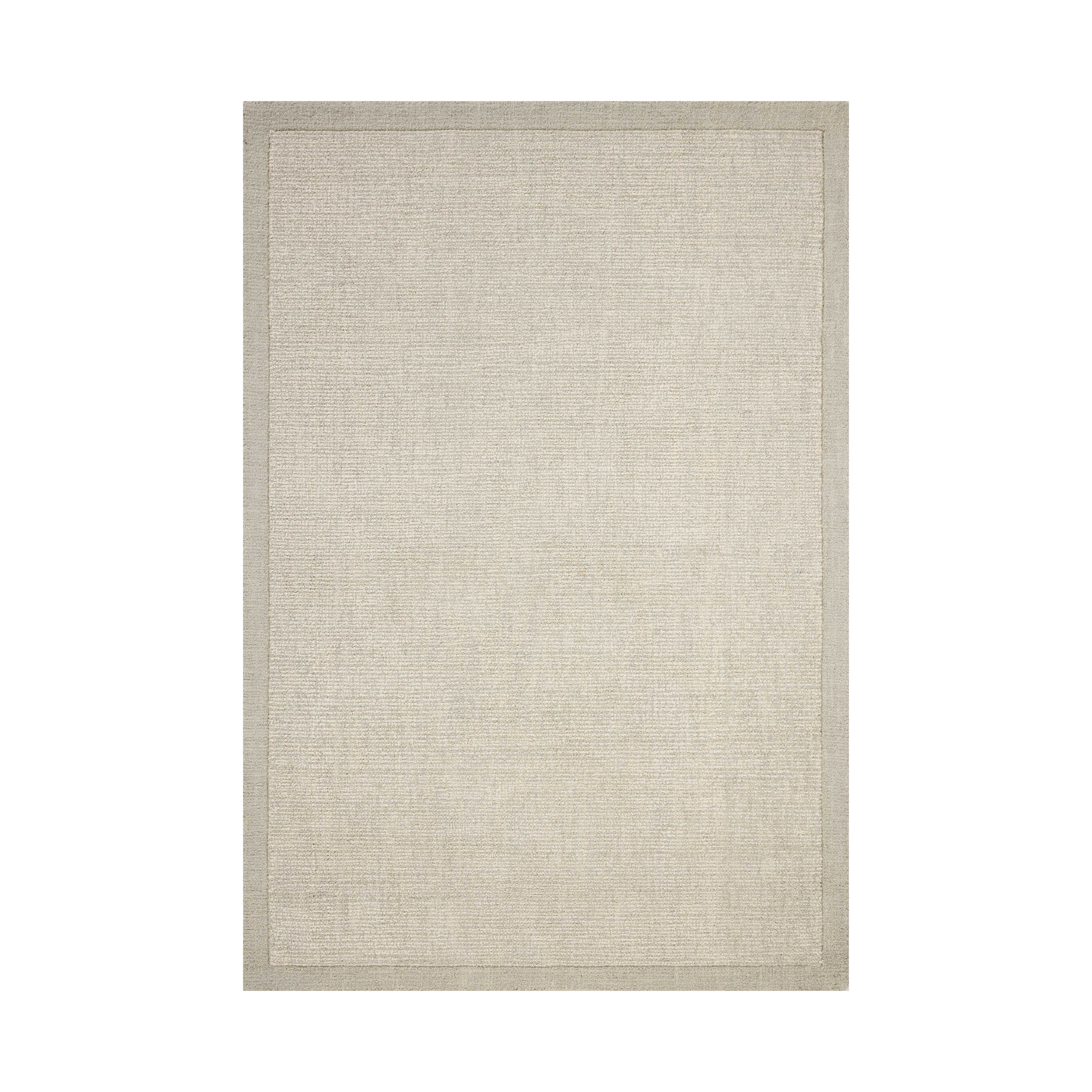 Magnolia Home by Joanna Gaines x Loloi Henley Ivory / Silver Rug RUGS - wool Loloi 18" x 18" sample