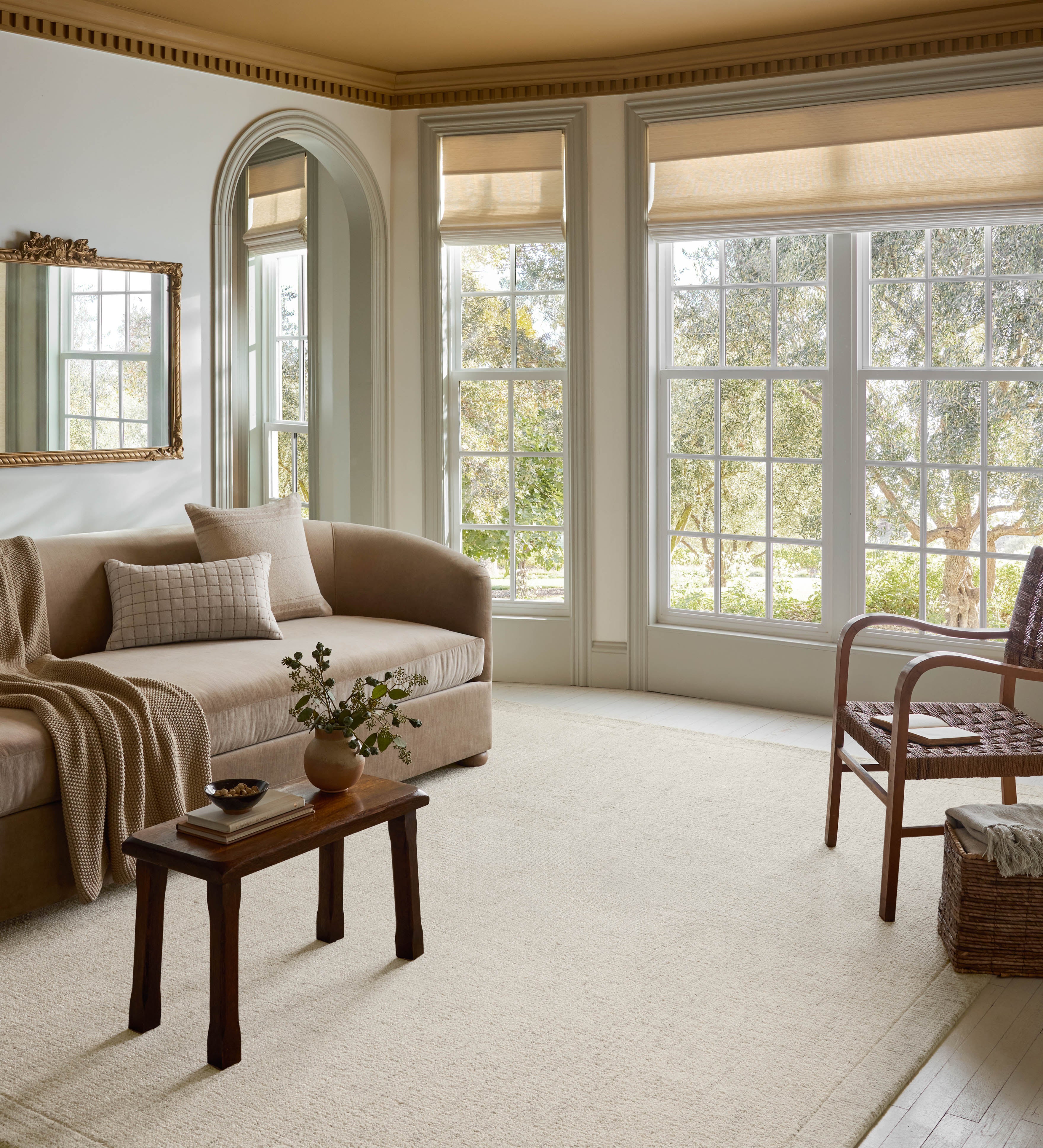 Magnolia Home Joanna Gaines x Loloi Henley Ivory / Smoke Rug RUGS - wool Loloi 18" x 18" sample