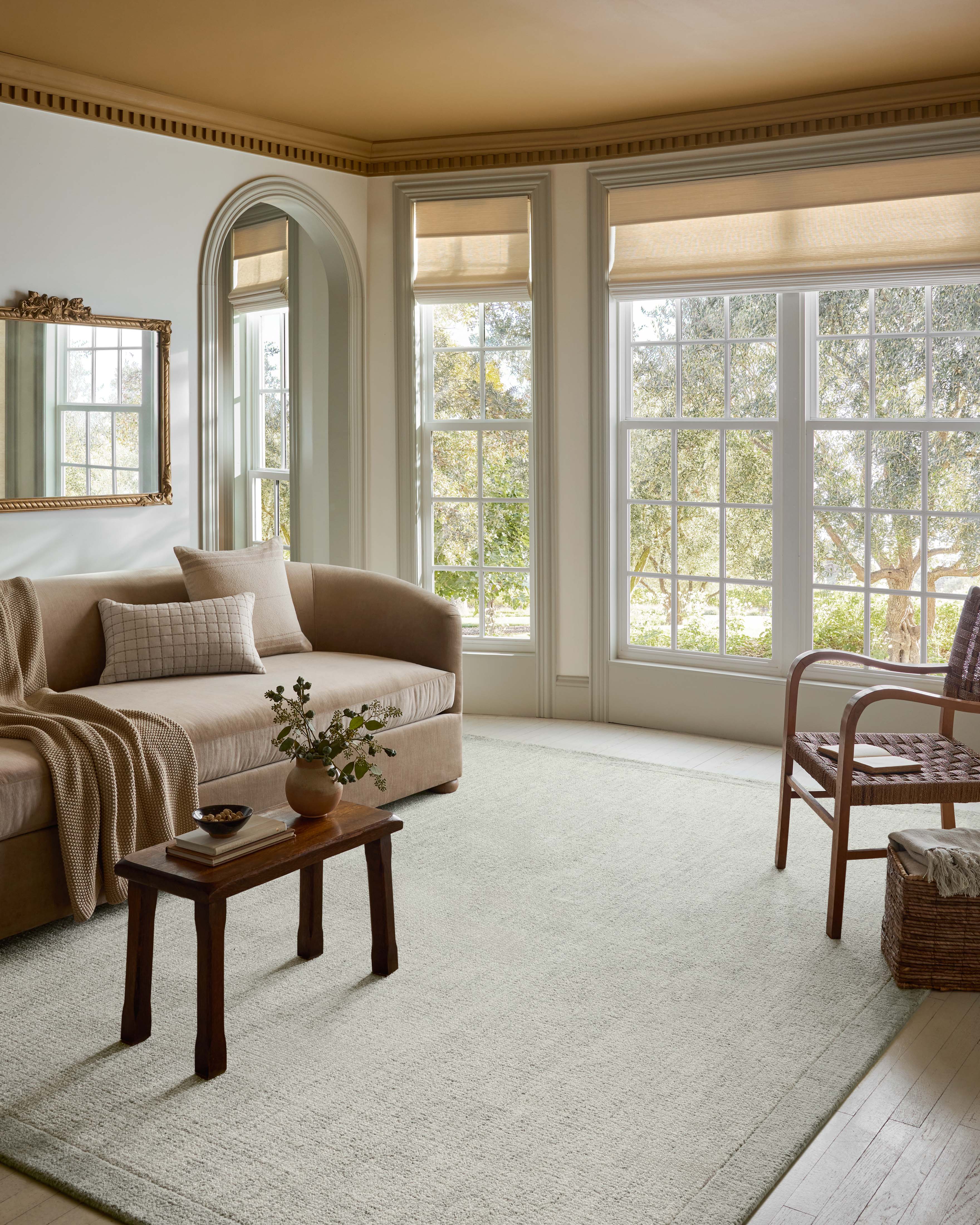 Magnolia Home by Joanna Gaines x Loloi Henley Ivory / Spa Rug RUGS - wool Loloi 18" x 18" sample