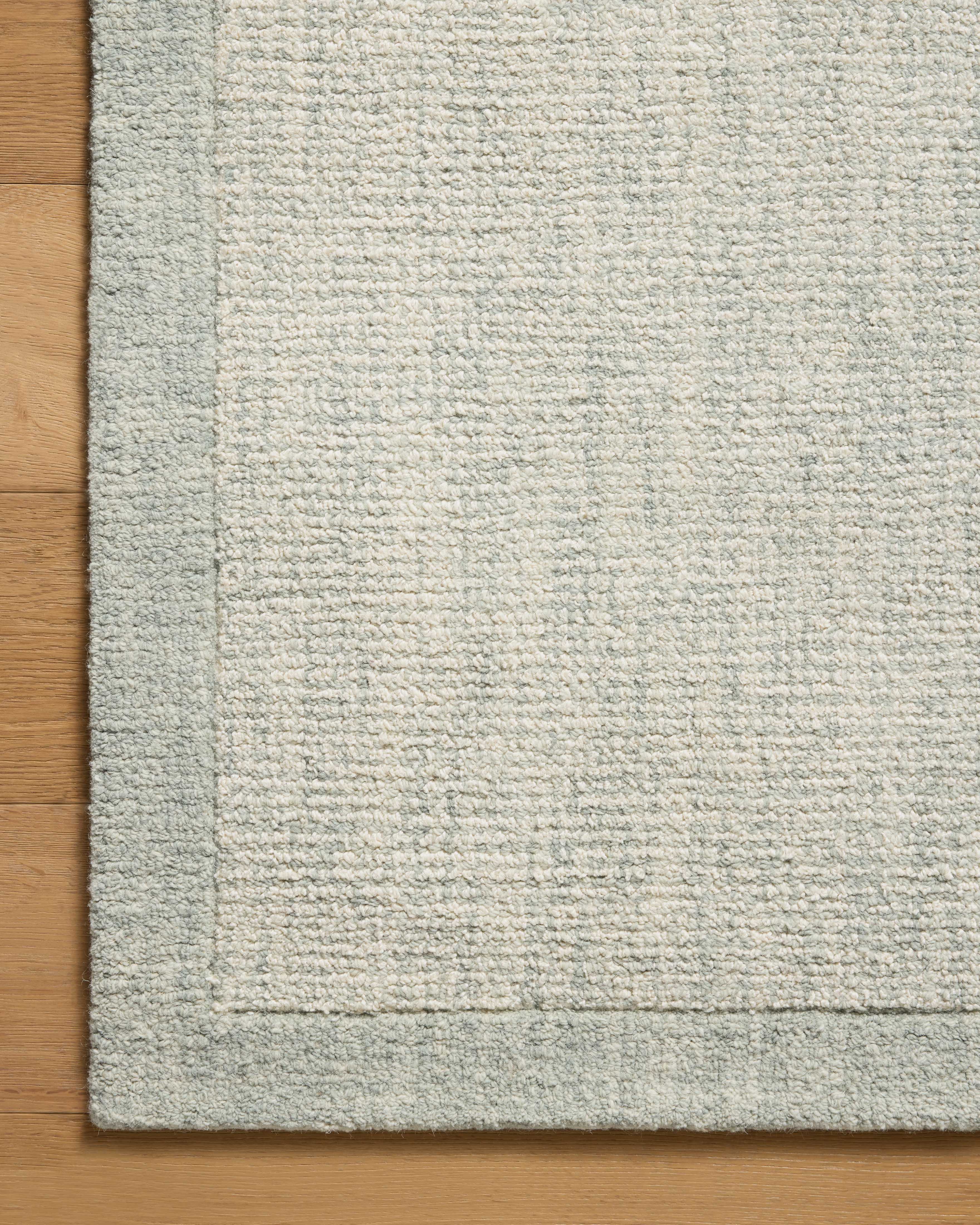 Magnolia Home by Joanna Gaines x Loloi Henley Ivory / Spa Rug RUGS - wool Loloi 18" x 18" sample