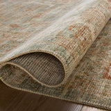 Loloi Heritage Aqua / Terracotta Rug 0-RUGS-patterned Loloi