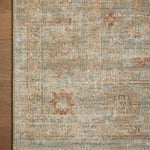 Loloi Heritage Aqua / Terracotta Rug 0-RUGS-patterned Loloi