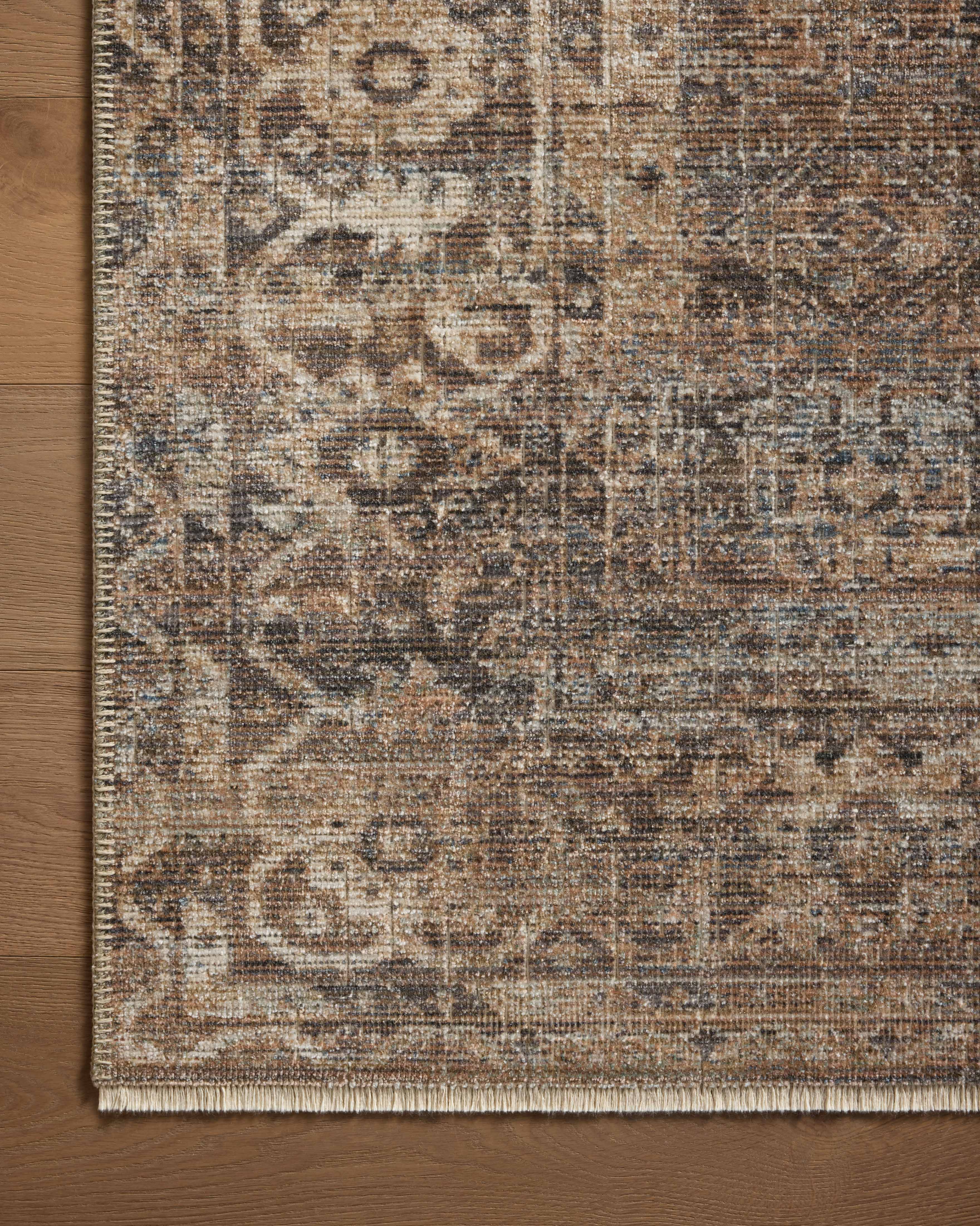 Loloi Heritage Mocha / Denim Rug 0-RUGS-patterned Loloi