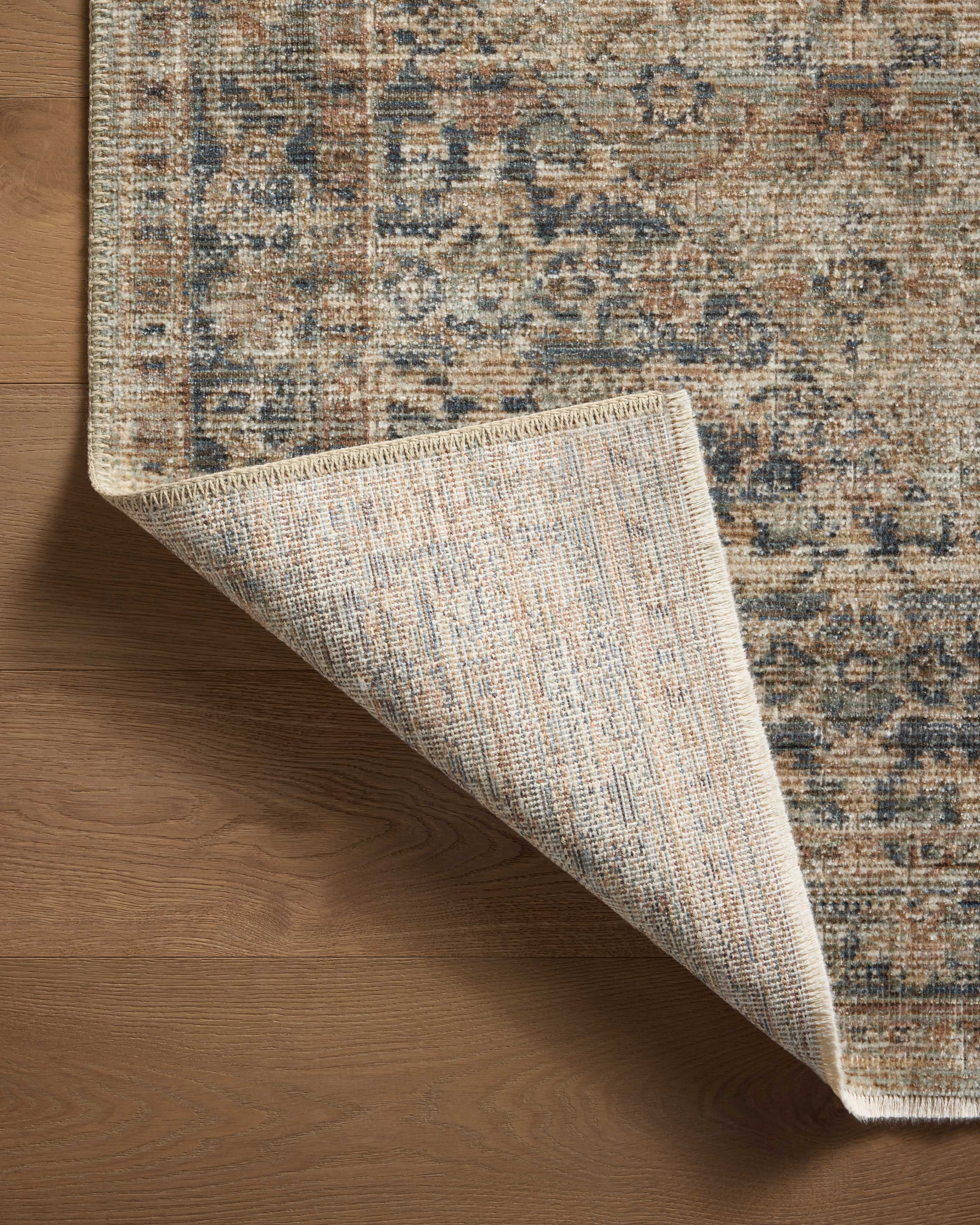 Loloi Heritage Sage / Navy Square Rug RUGS - wool Loloi