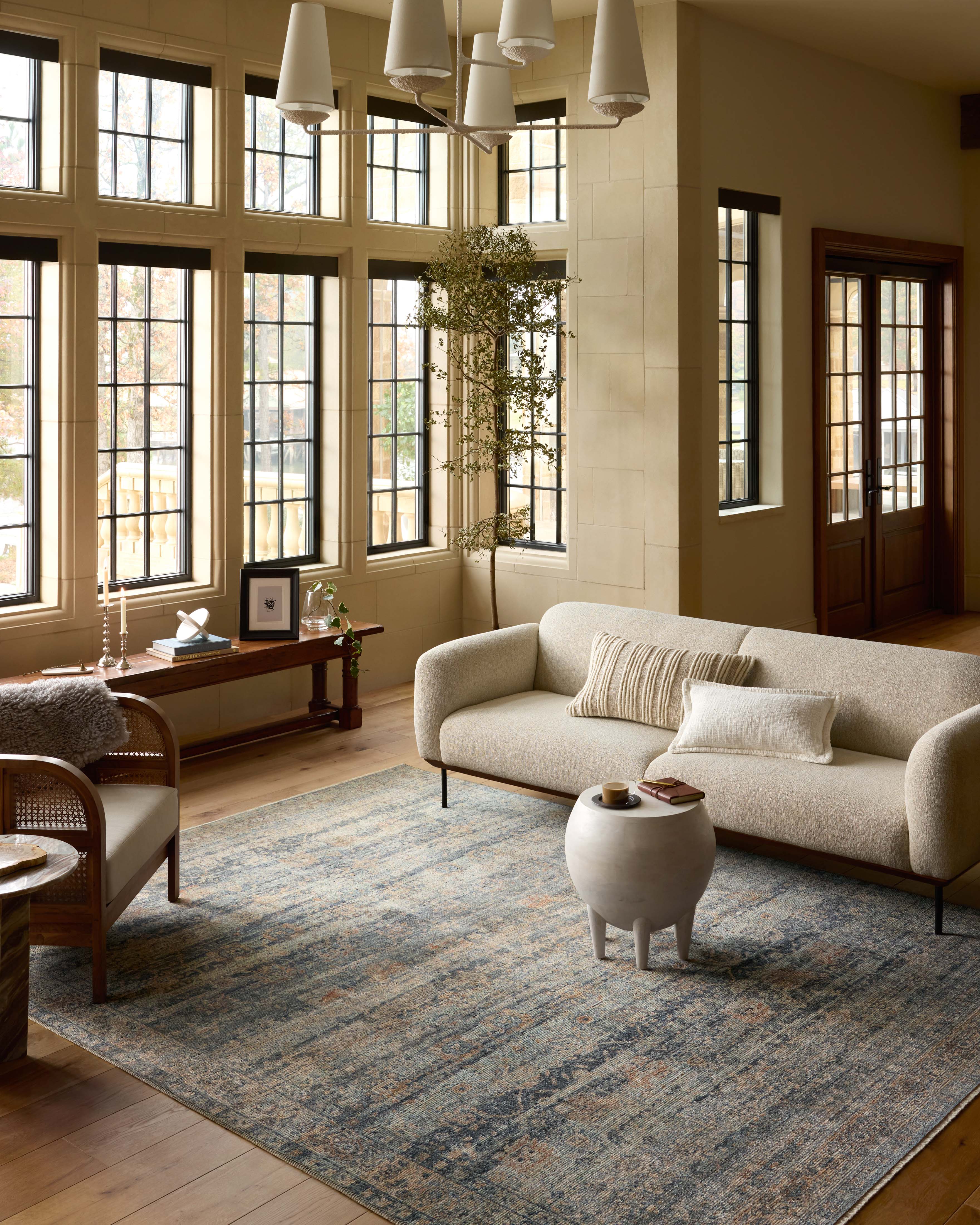 Loloi Heritage Sky / Sunset Square Rug RUGS - wool Loloi