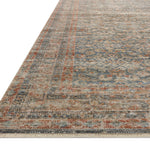 Loloi Heritage Blue / Rust Square Rug RUGS - wool Loloi