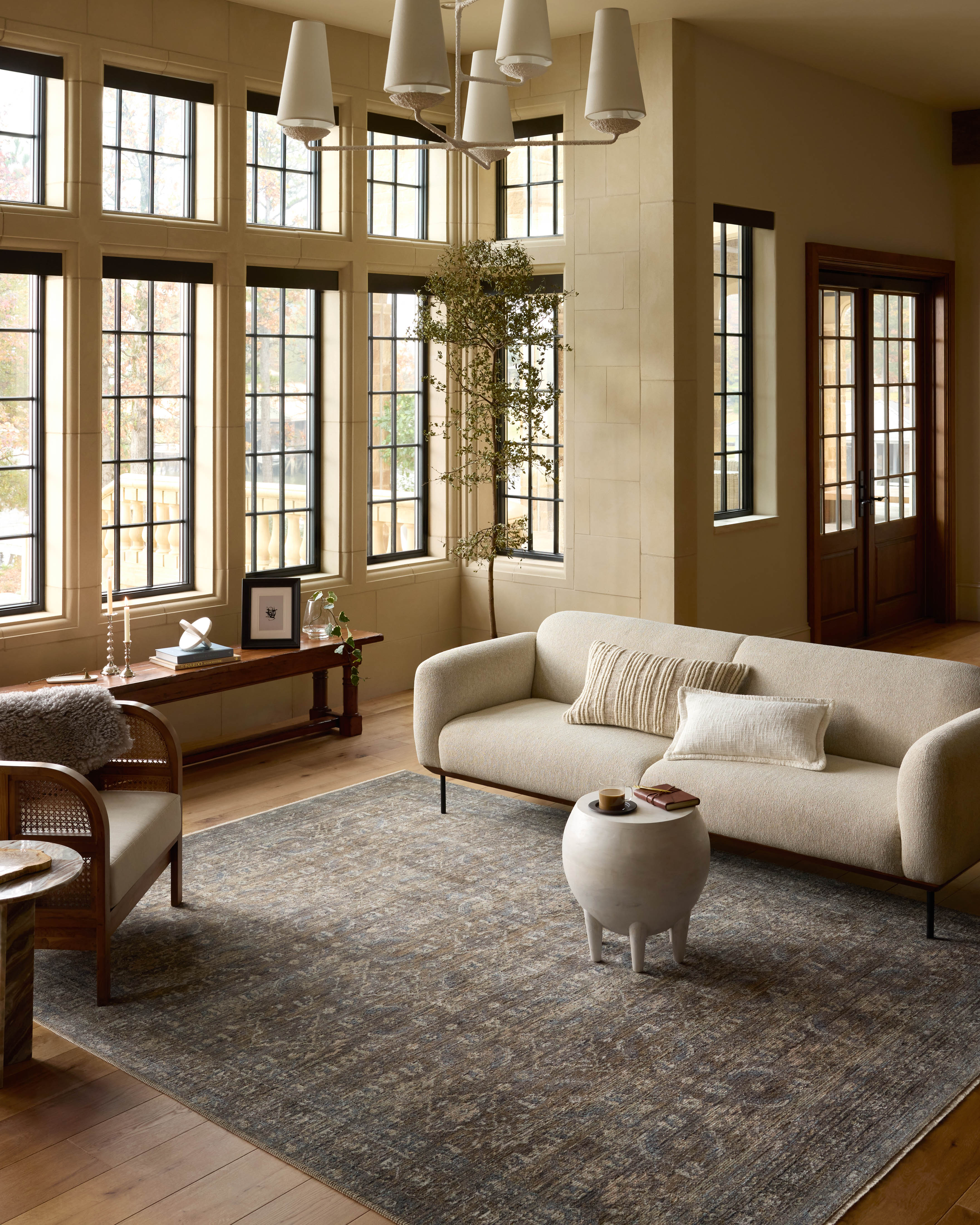 Loloi Heritage Lagoon / Tobacco Square Rug RUGS - wool Loloi