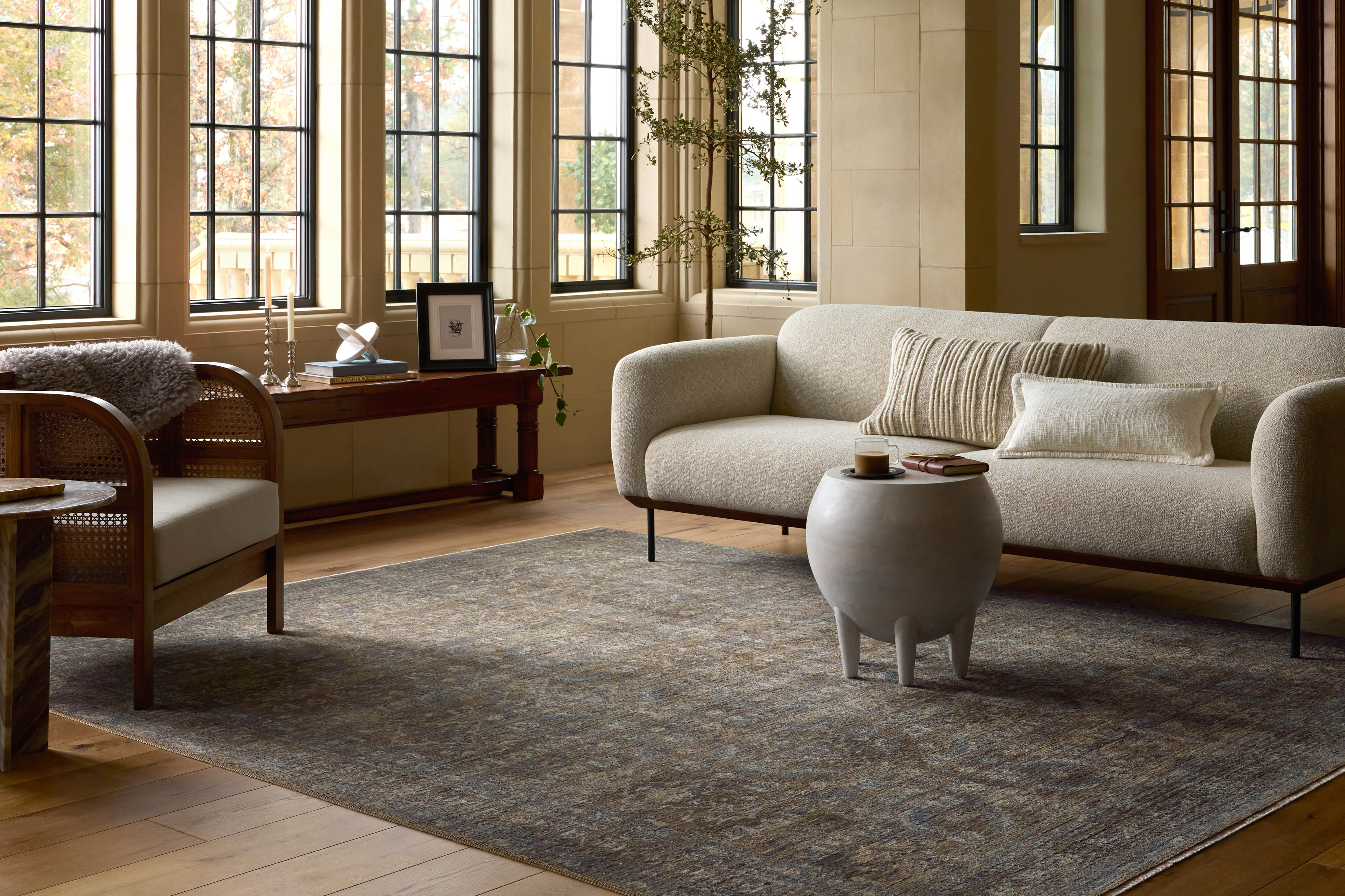 Loloi Heritage Lagoon / Tobacco Square Rug RUGS - wool Loloi