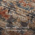 Loloi Heritage Blue / Rust Square Rug RUGS - wool Loloi