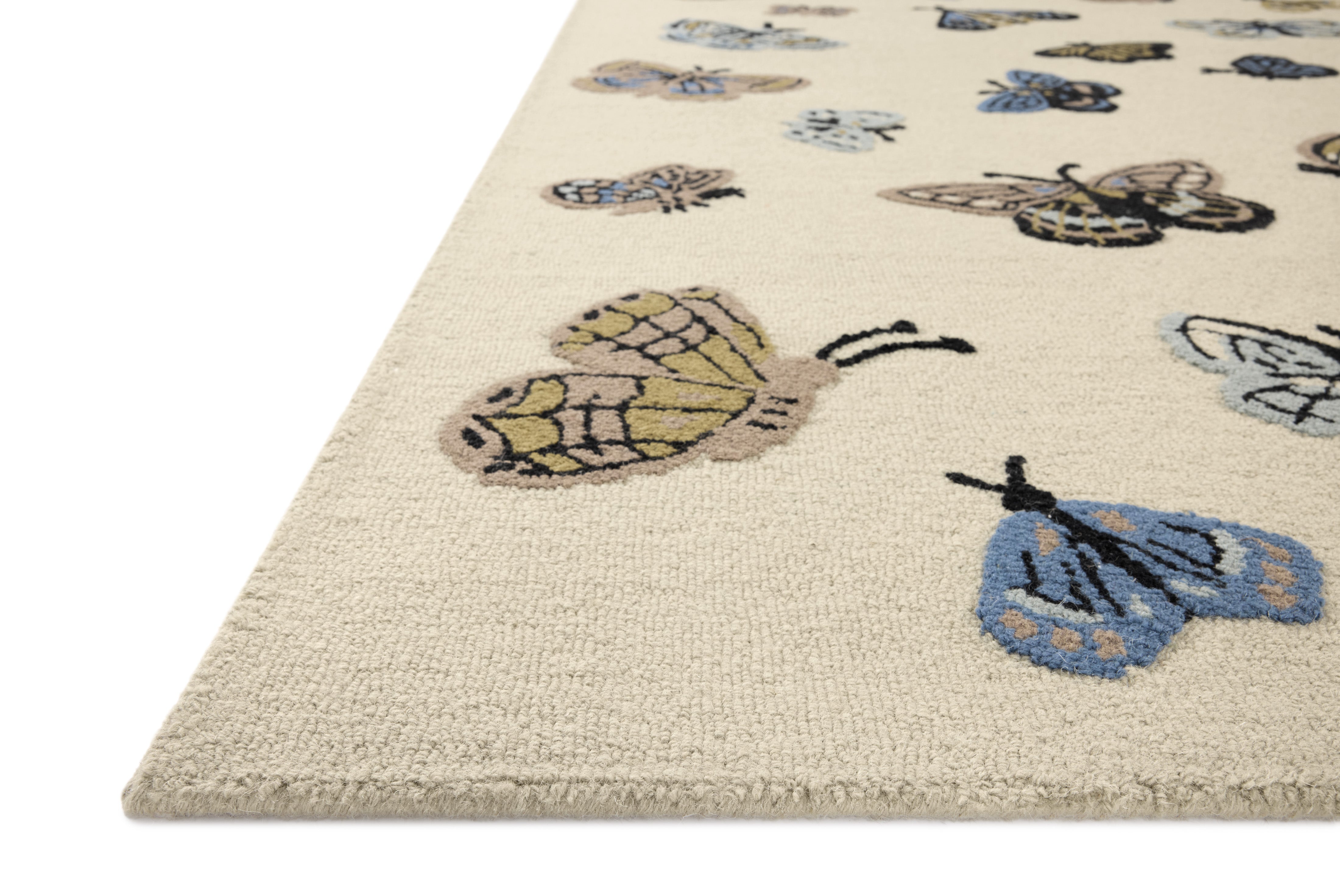 Rifle Paper Co. x Loloi Highgrove Cream Rug No.2, 18" x 18" Sample – view 2