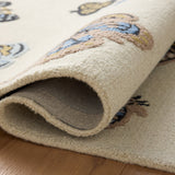 Rifle Paper Co. x Loloi Highgrove Cream Rug No.1 RUGS - wool Loloi 18" x 18" sample