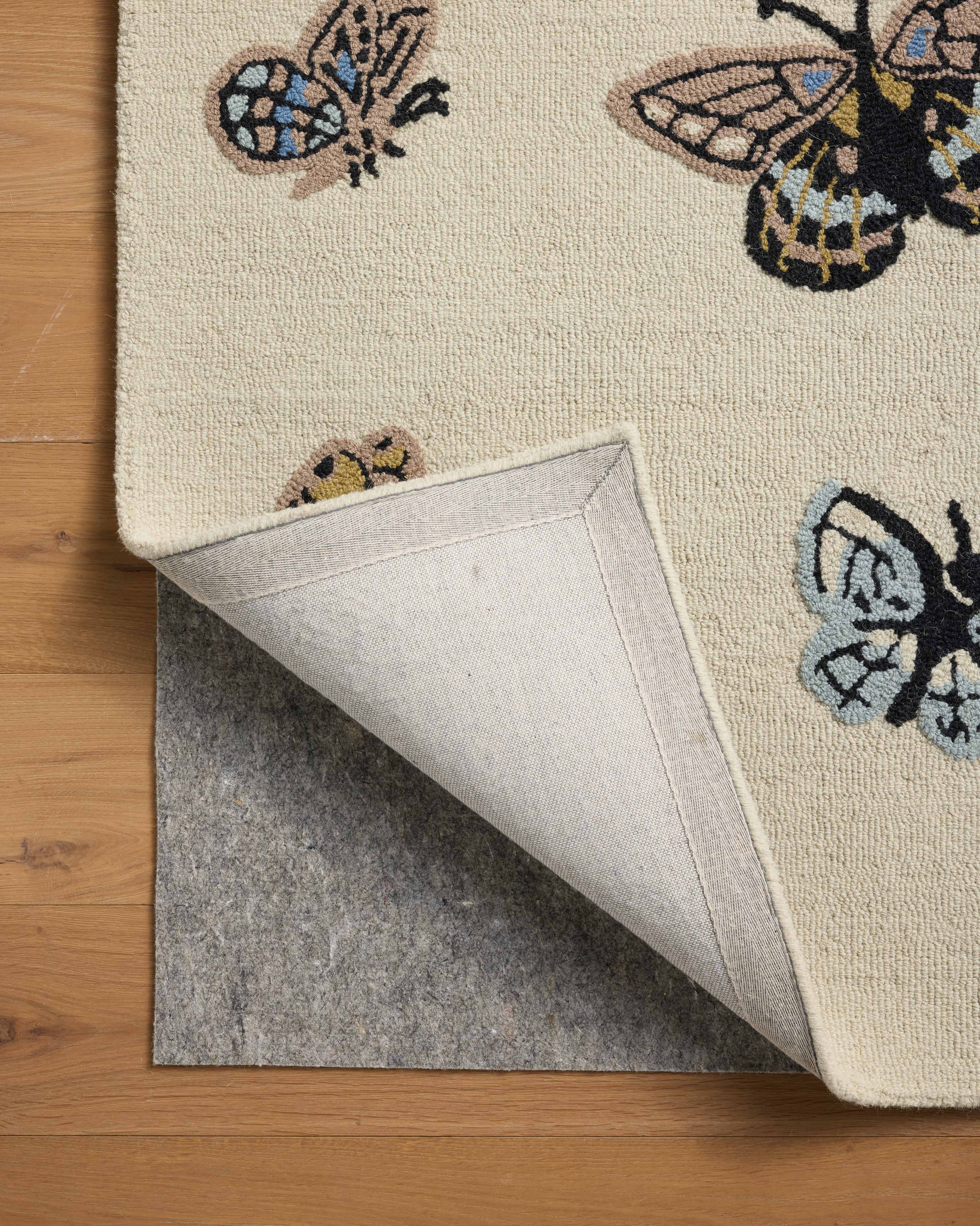 Rifle Paper Co. x Loloi Highgrove Cream Rug No.1 RUGS - wool Loloi 18" x 18" sample