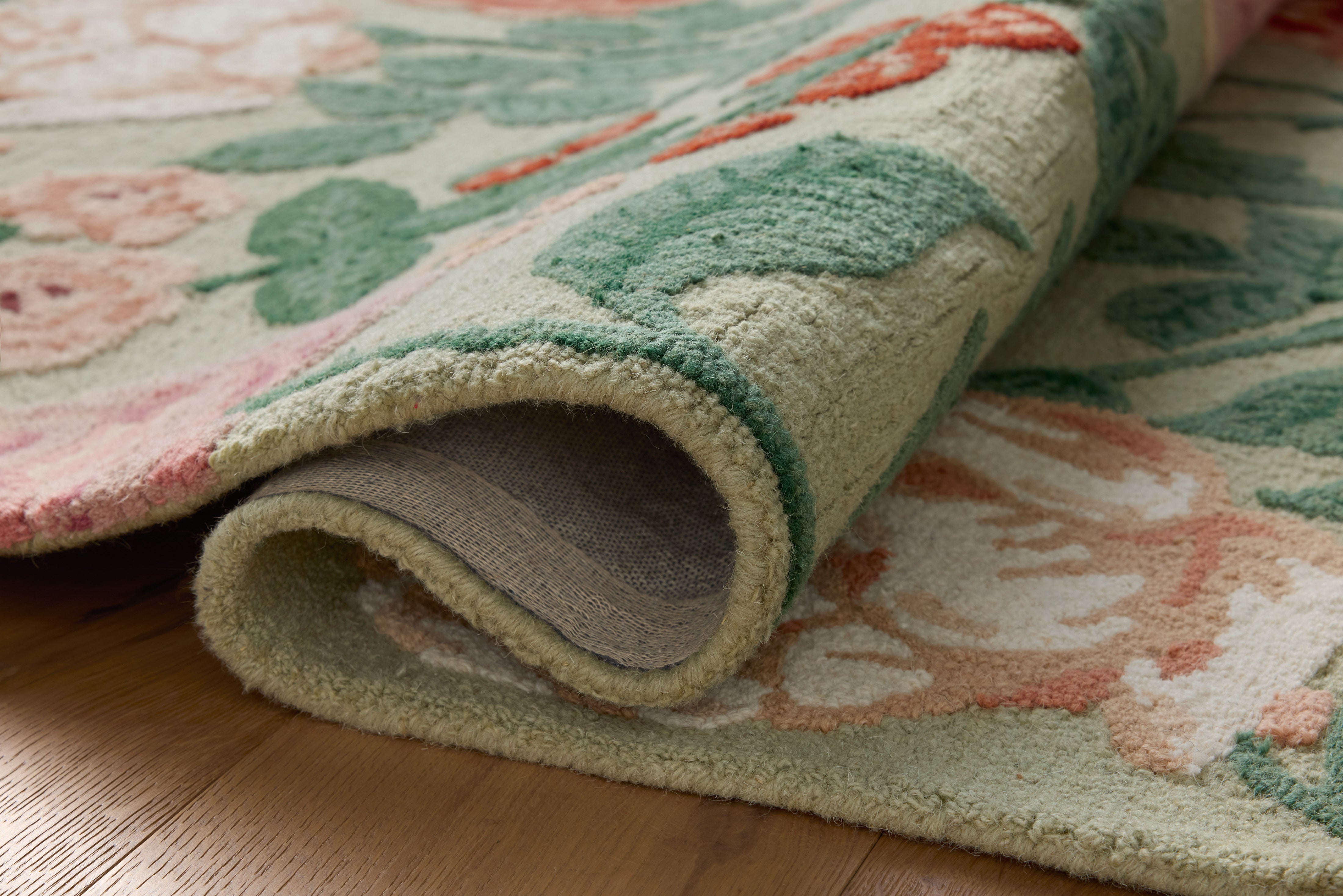 Rifle Paper Co. x Loloi Highgrove Mint Rug RUGS - wool Loloi 18" x 18" sample