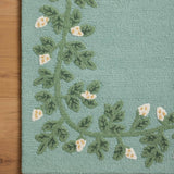 Rifle Paper Co. x Loloi Highgrove Blue Rug RUGS - wool Loloi 18" x 18" sample