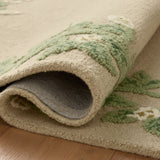 Rifle Paper Co. x Loloi Highgrove Cream Rug No.1 RUGS - wool Loloi 18" x 18" sample