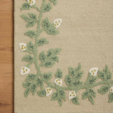 Rifle Paper Co. x Loloi Highgrove Cream Rug No.1 RUGS - wool Loloi 18" x 18" sample