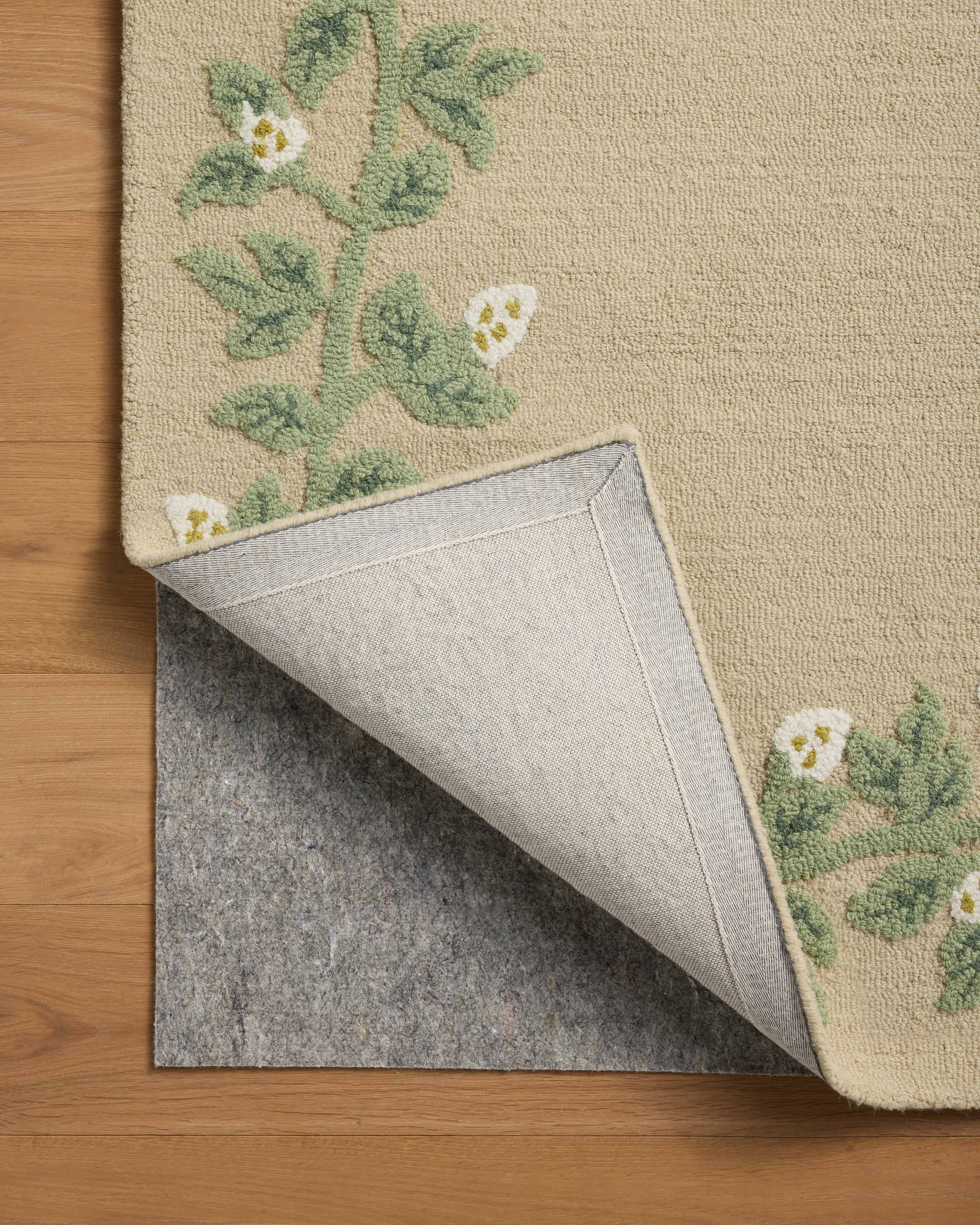 Rifle Paper Co. x Loloi Highgrove Cream Rug No.1 RUGS - wool Loloi 18" x 18" sample