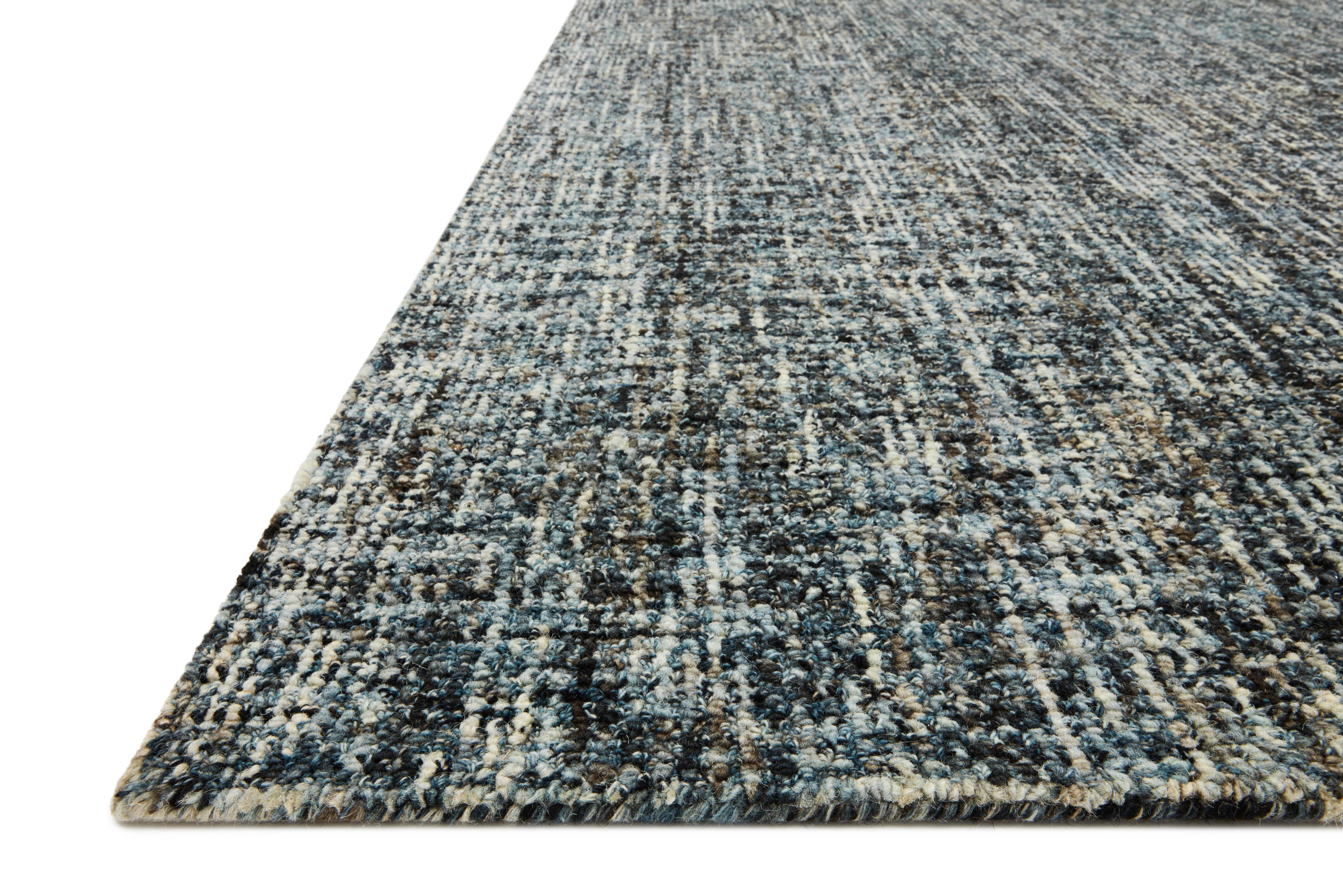 Loloi Harlow Denim / Charcoal Rug RUGS - Wool Loloi