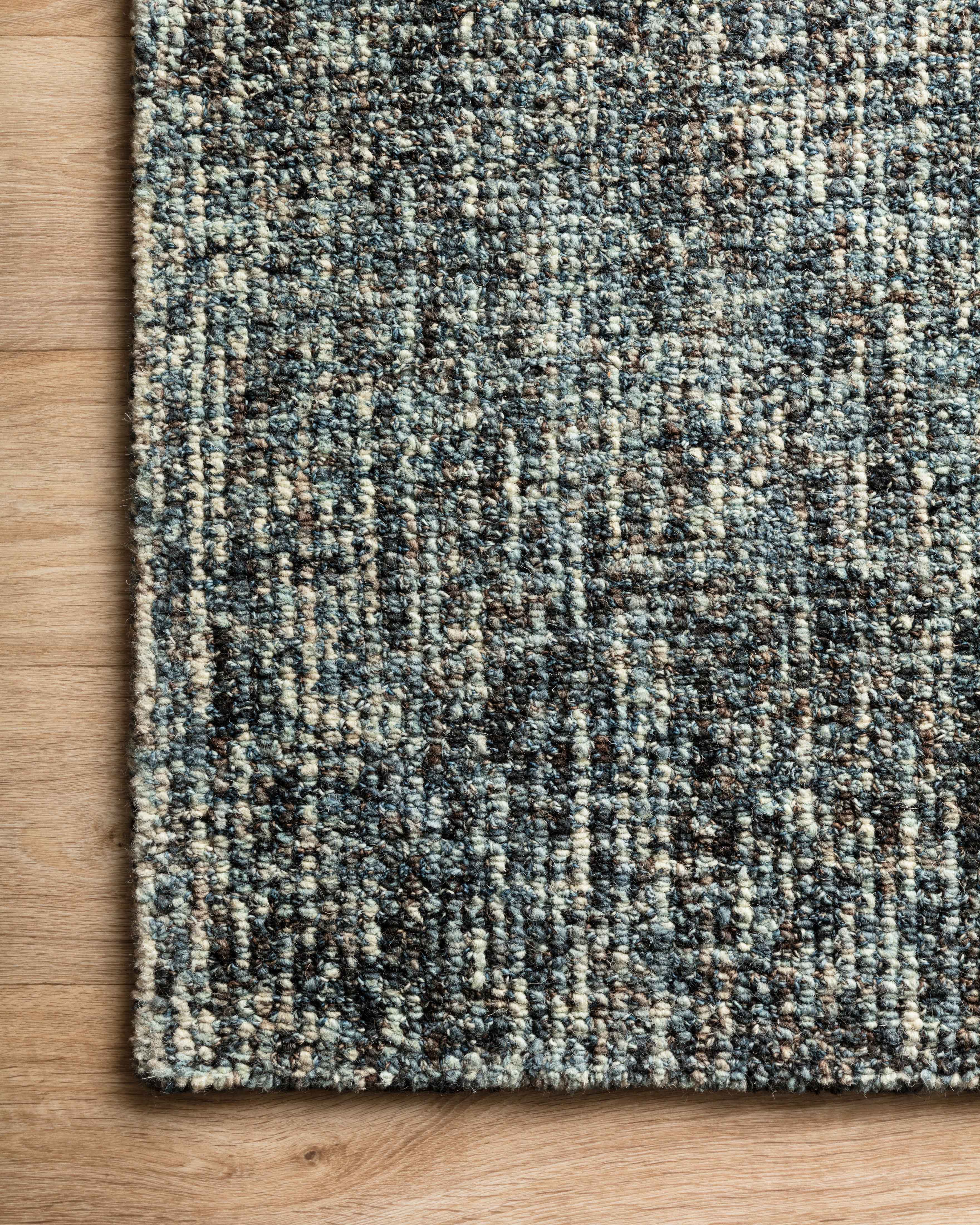 Loloi Harlow Denim / Charcoal Rug RUGS - Wool Loloi