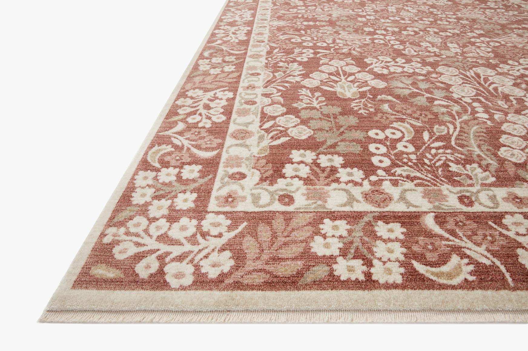 Rifle Paper Co. X Loloi/ Holland Lotte Crimson Rug 1-RUGS-patterned Loloi