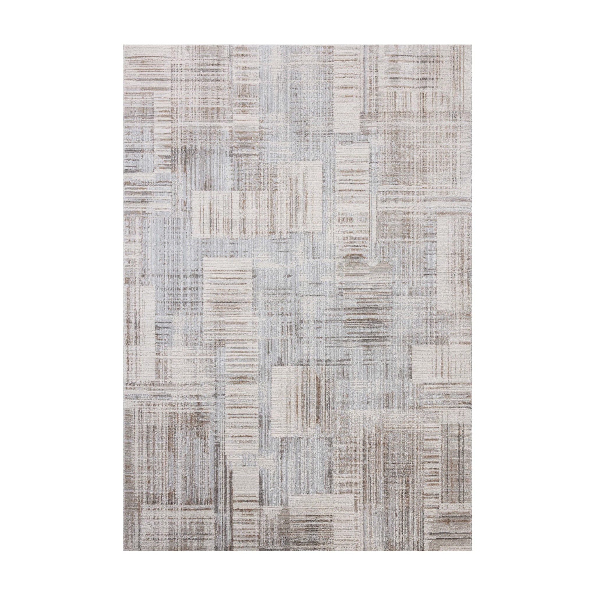 Loloi Hollis Pebble / Ivory Rug RUGS - synthetic Loloi 18" x 18"