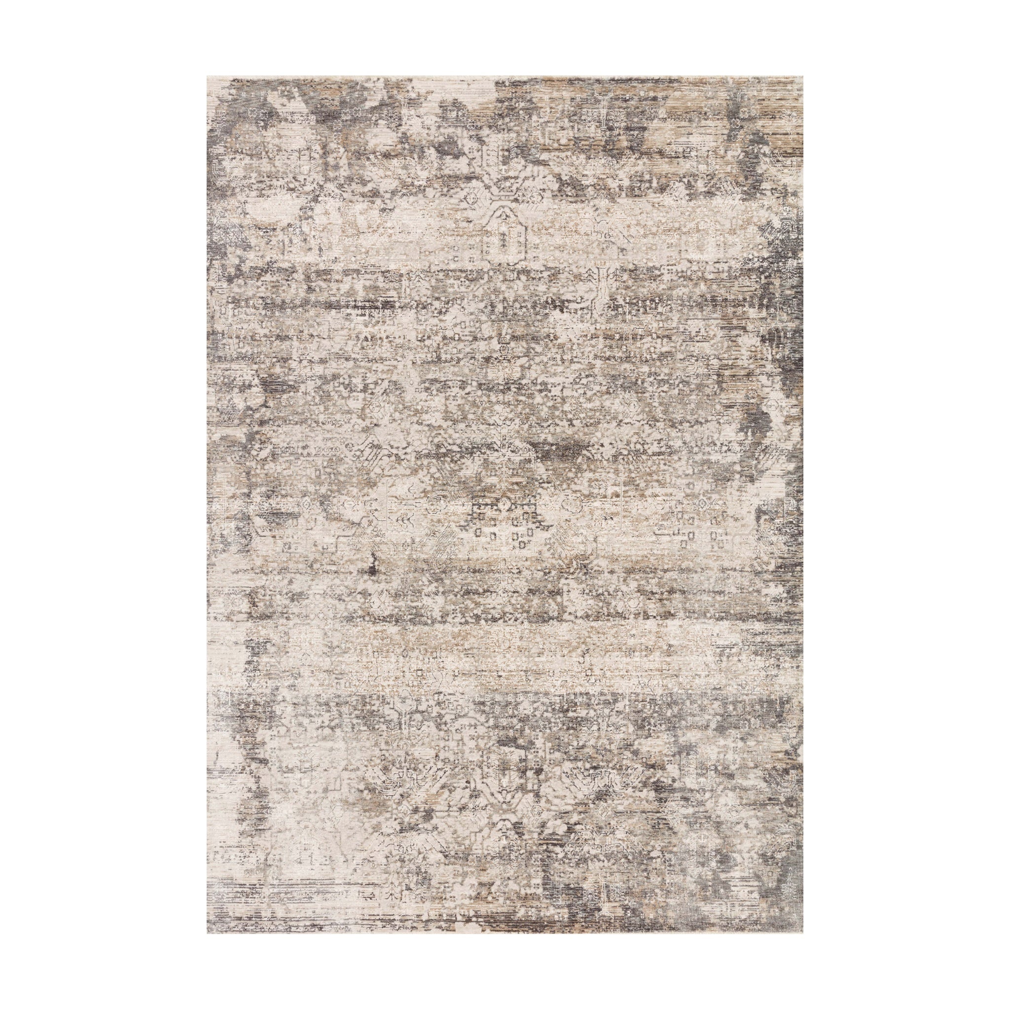 Loloi Homage Graphite / Beige Rug RUGS - synthetic Loloi 18" x 18"