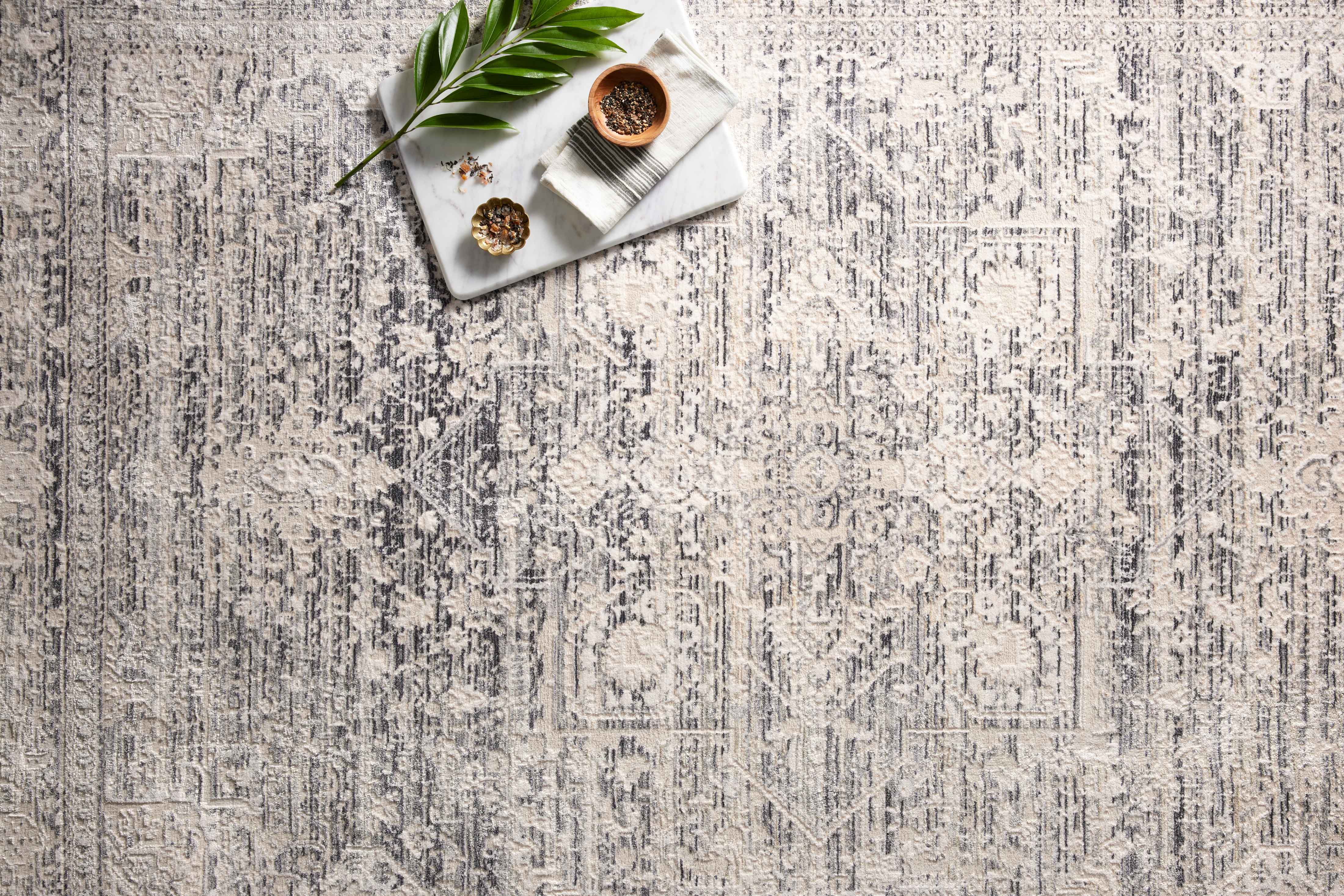 Loloi Homage Ivory / Grey Rug RUGS - synthetic Loloi