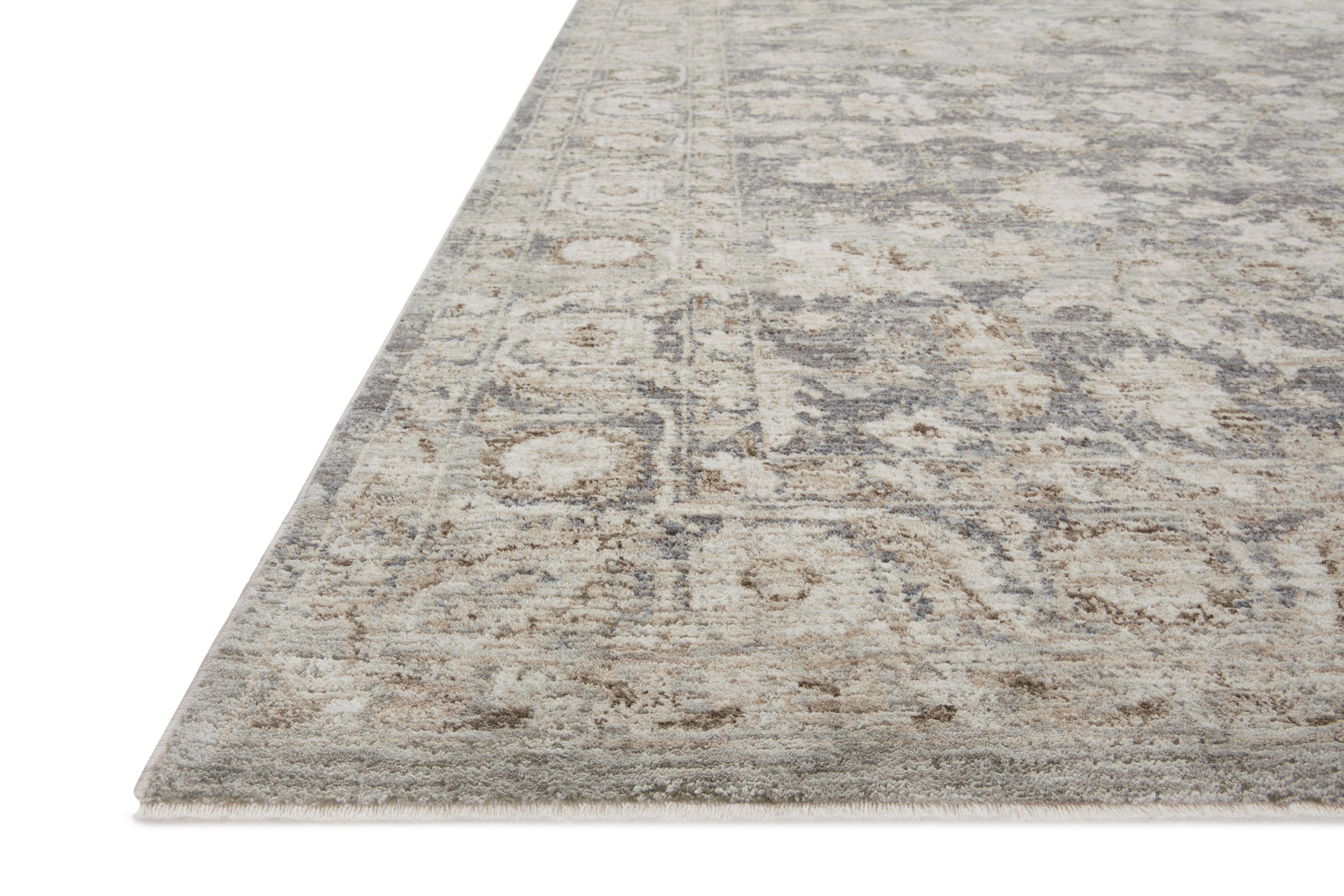 Amber Lewis x Loloi Honora Slate / Beige Rug 0-patterned rugs Loloi