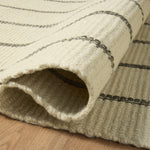 Amber Lewis x Loloi Harlan Ivory / Charcoal Rug RUGS - wool Loloi