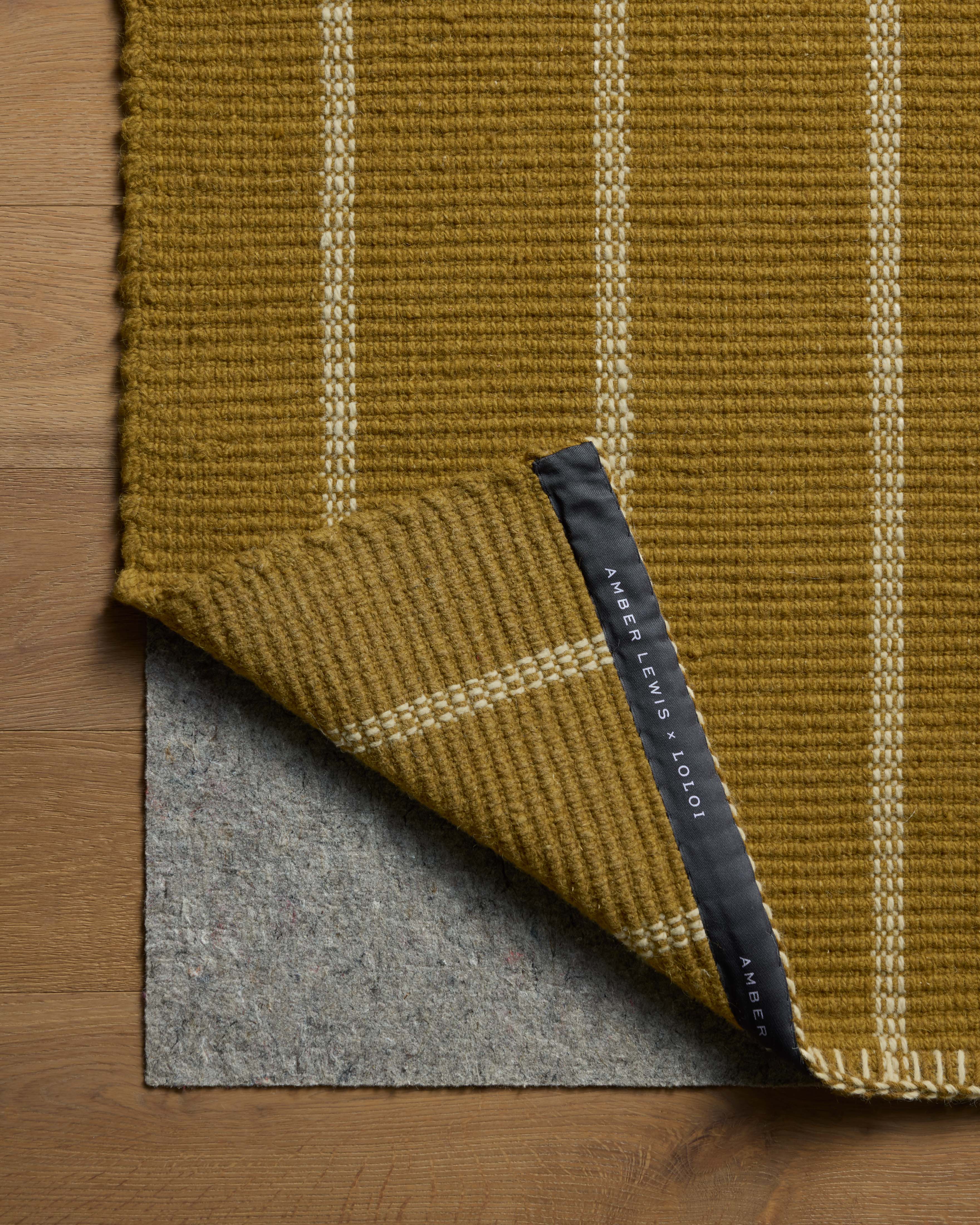 Amber Lewis x Loloi Harlan Ochre / Ivory Sample Rug RUGS - wool Loloi