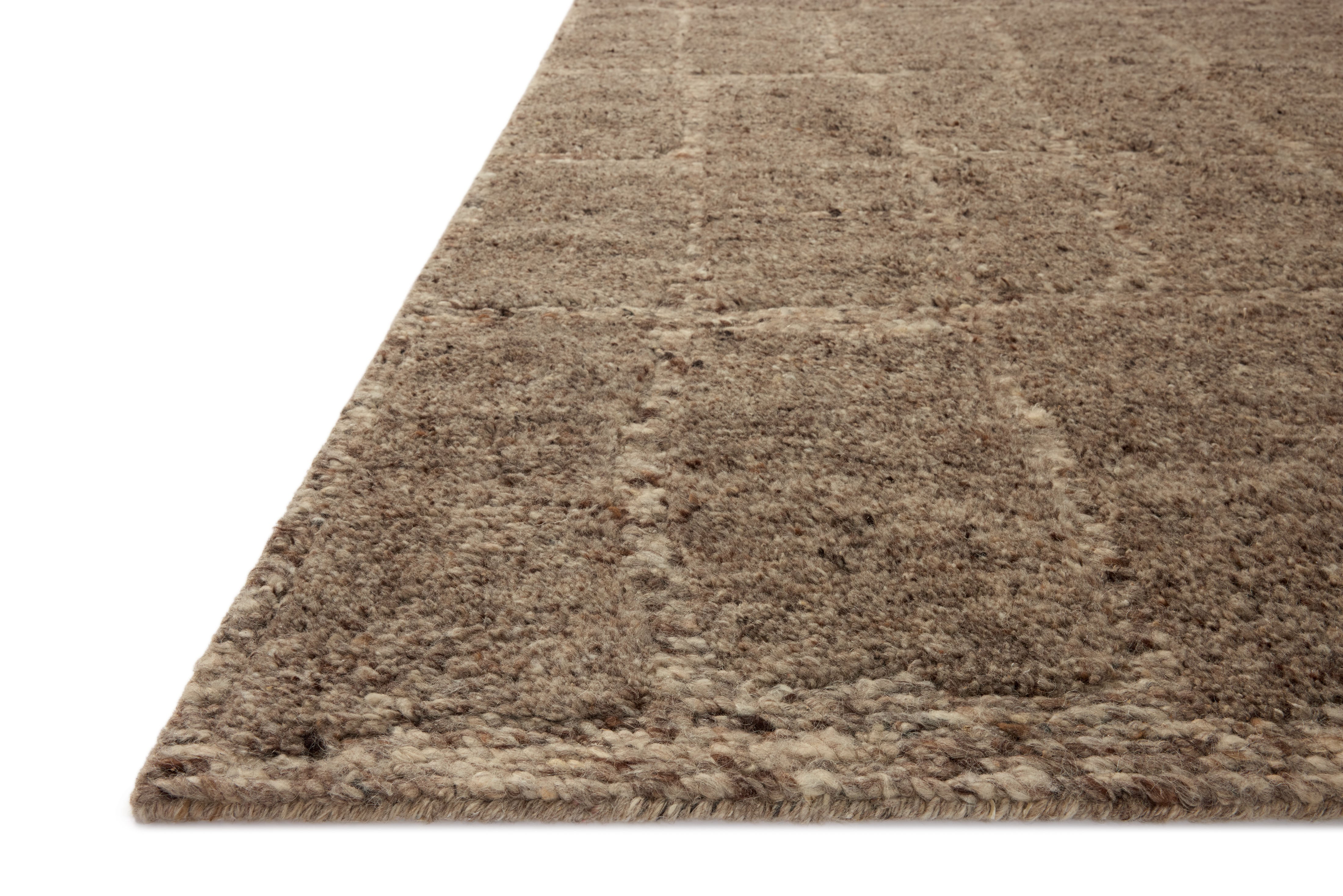 Loloi Hughes Taupe Rug RUGS - wool Loloi 18" x 18" sample