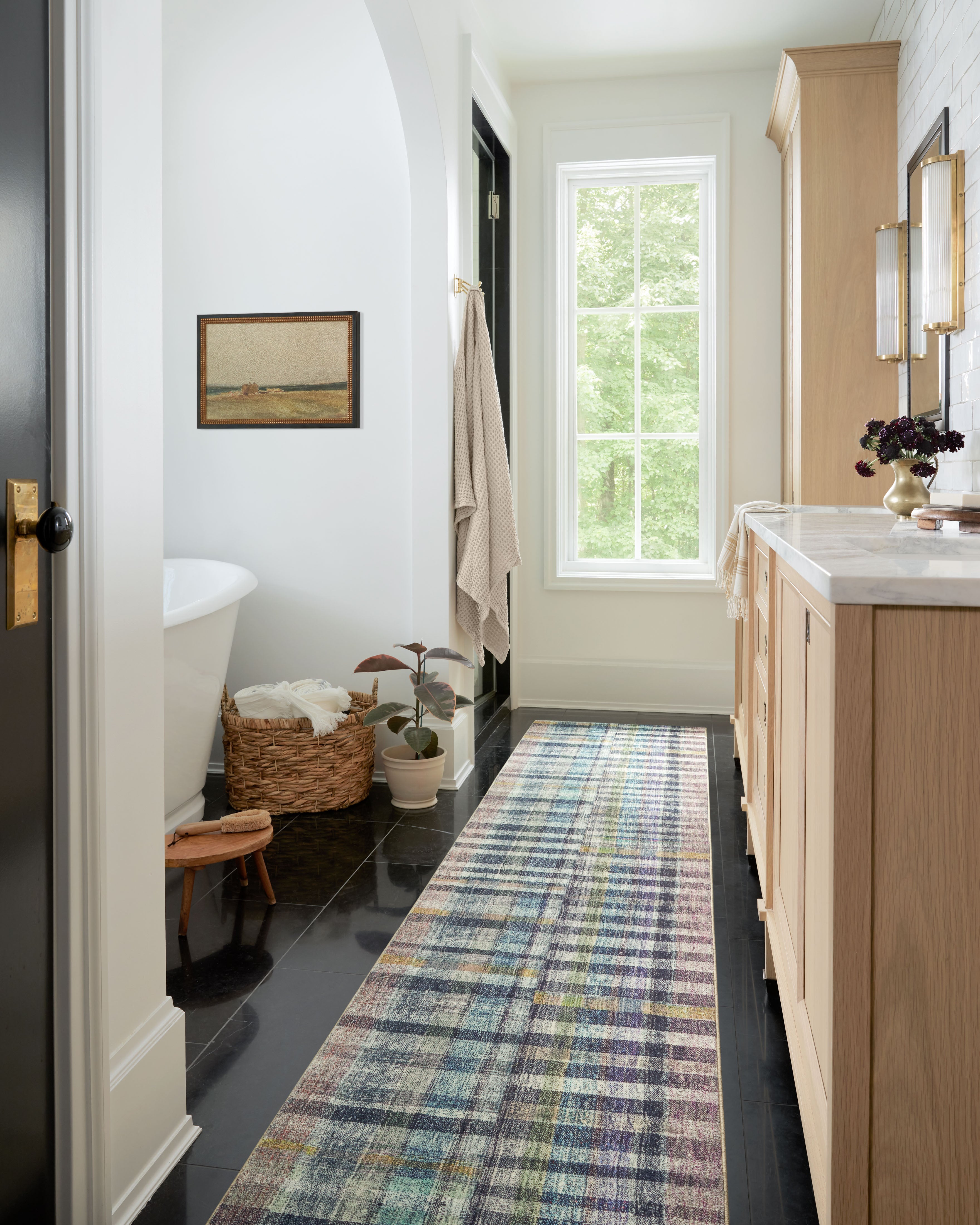 Chris Loves Julia x LoloiHumphrey Plum / Multi Rectangle Rug RUGS - synthetic Loloi