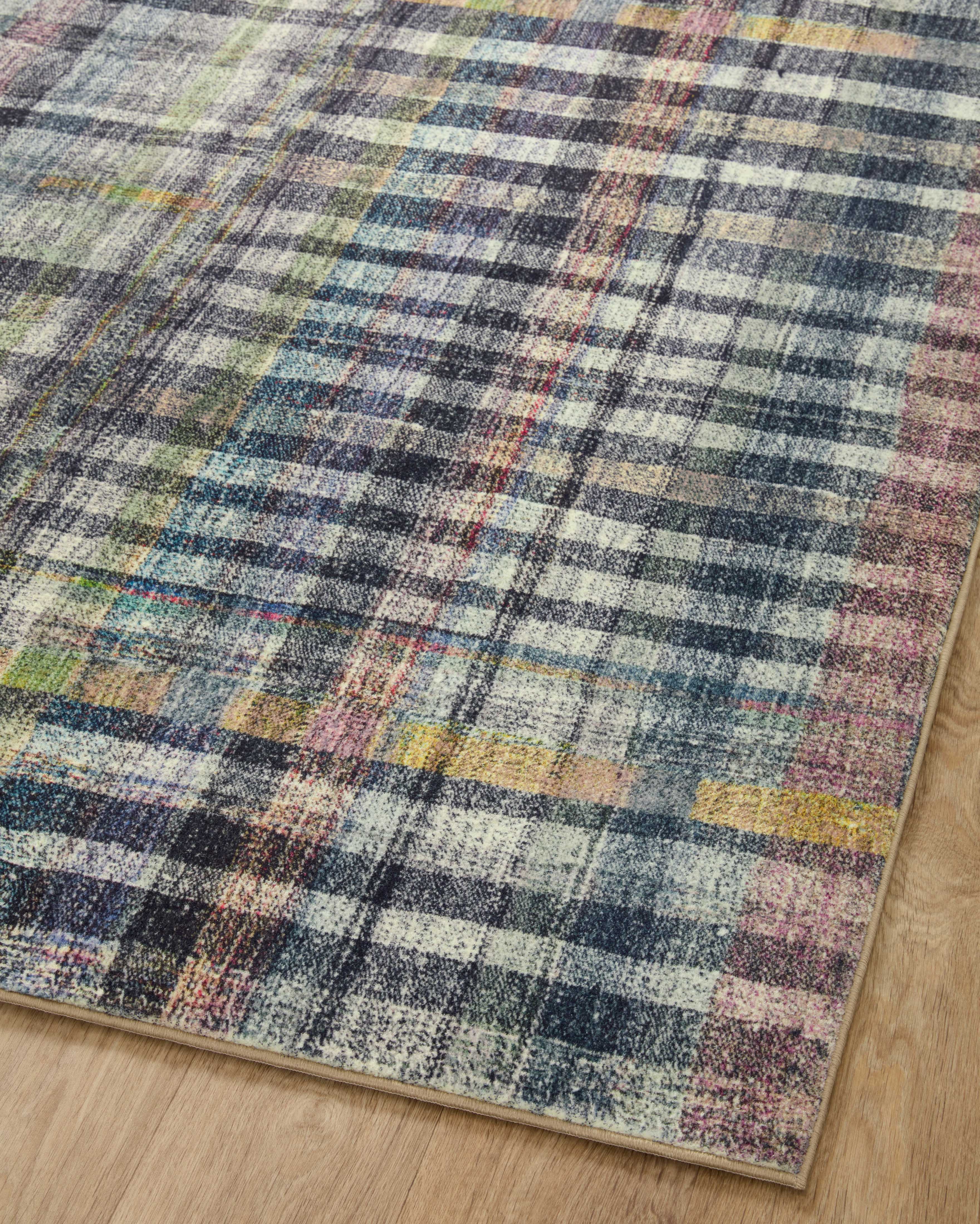 Chris Loves Julia x LoloiHumphrey Plum / Multi Rectangle Rug RUGS - synthetic Loloi