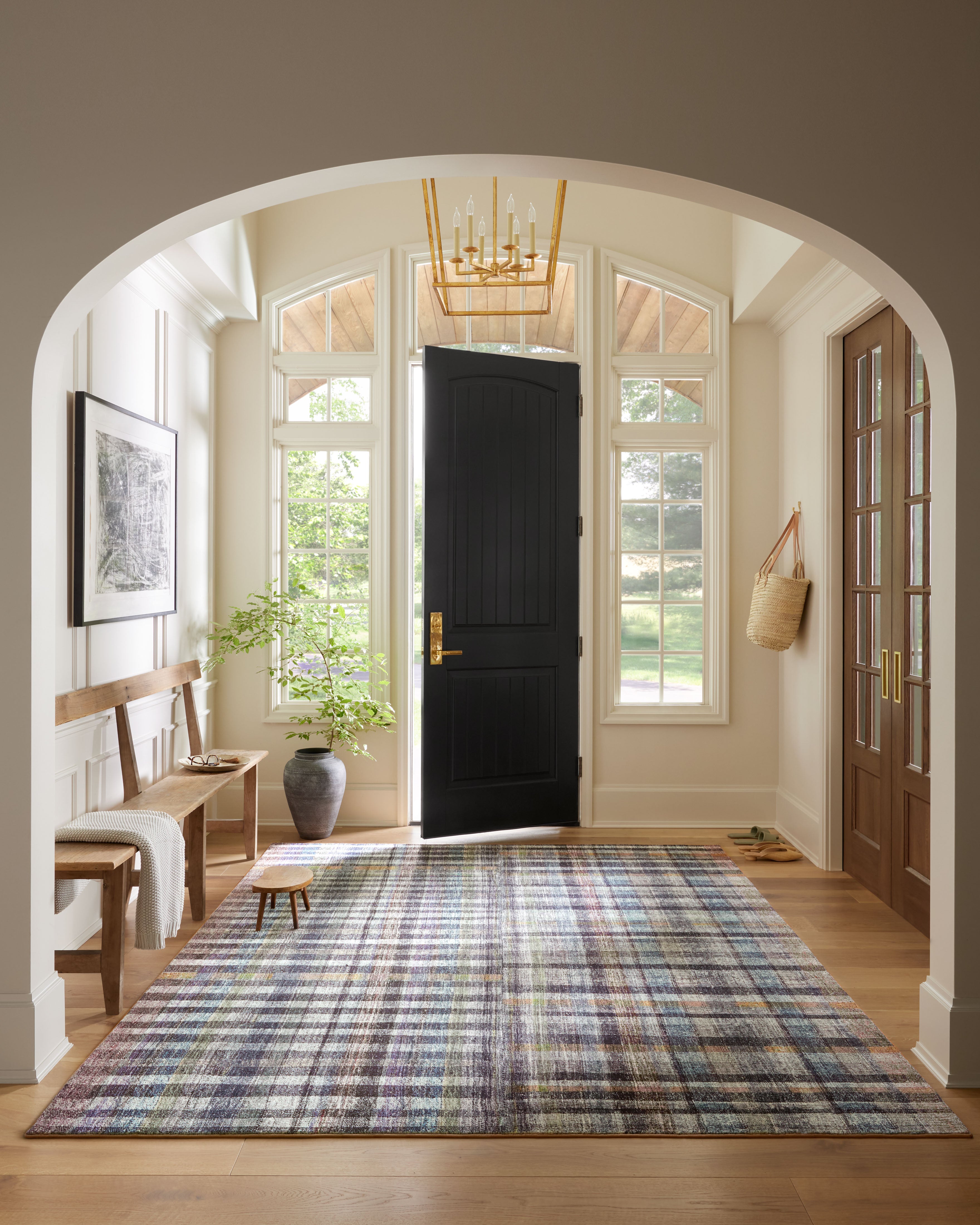 Chris Loves Julia x LoloiHumphrey Plum / Multi Rug RUGS - synthetic Loloi
