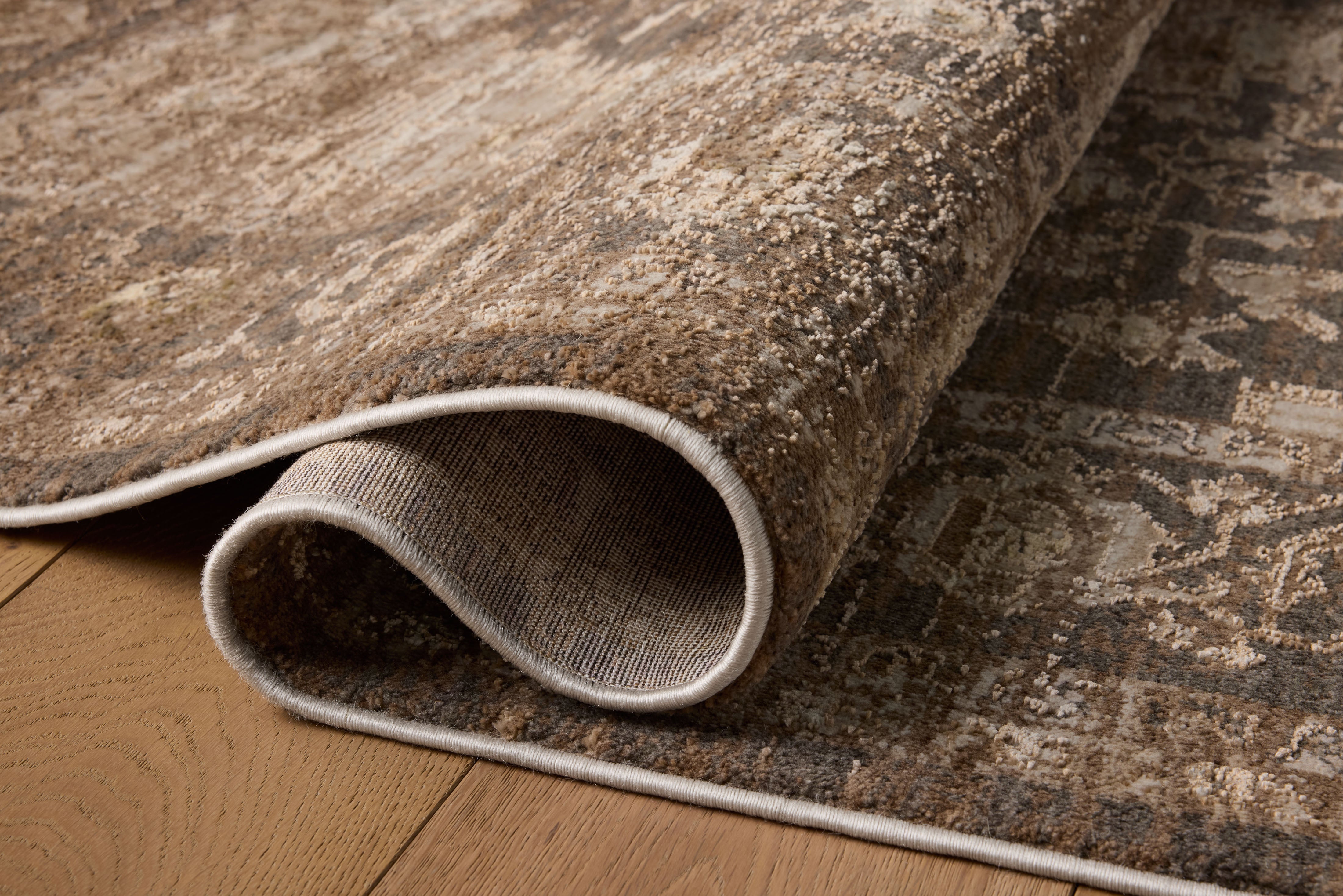 Loloi Haywood Charcoal / Mocha Rug RUGS - synthetic Loloi 18" x 18"